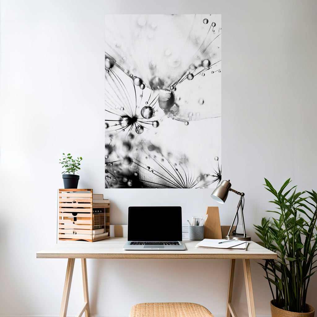 Affiche verticale autocollante « GOUTTELETTES ÉLÉGANTES »