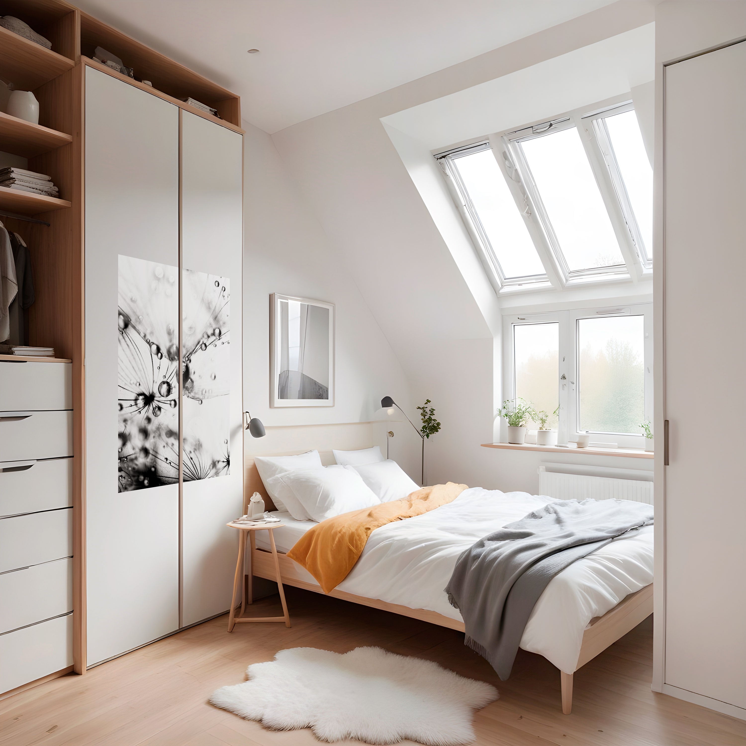 Affiche verticale autocollante « GOUTTELETTES ÉLÉGANTES »