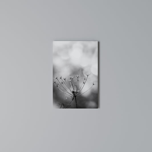 MINIMALIST BLOOM Vertical Canvas Print