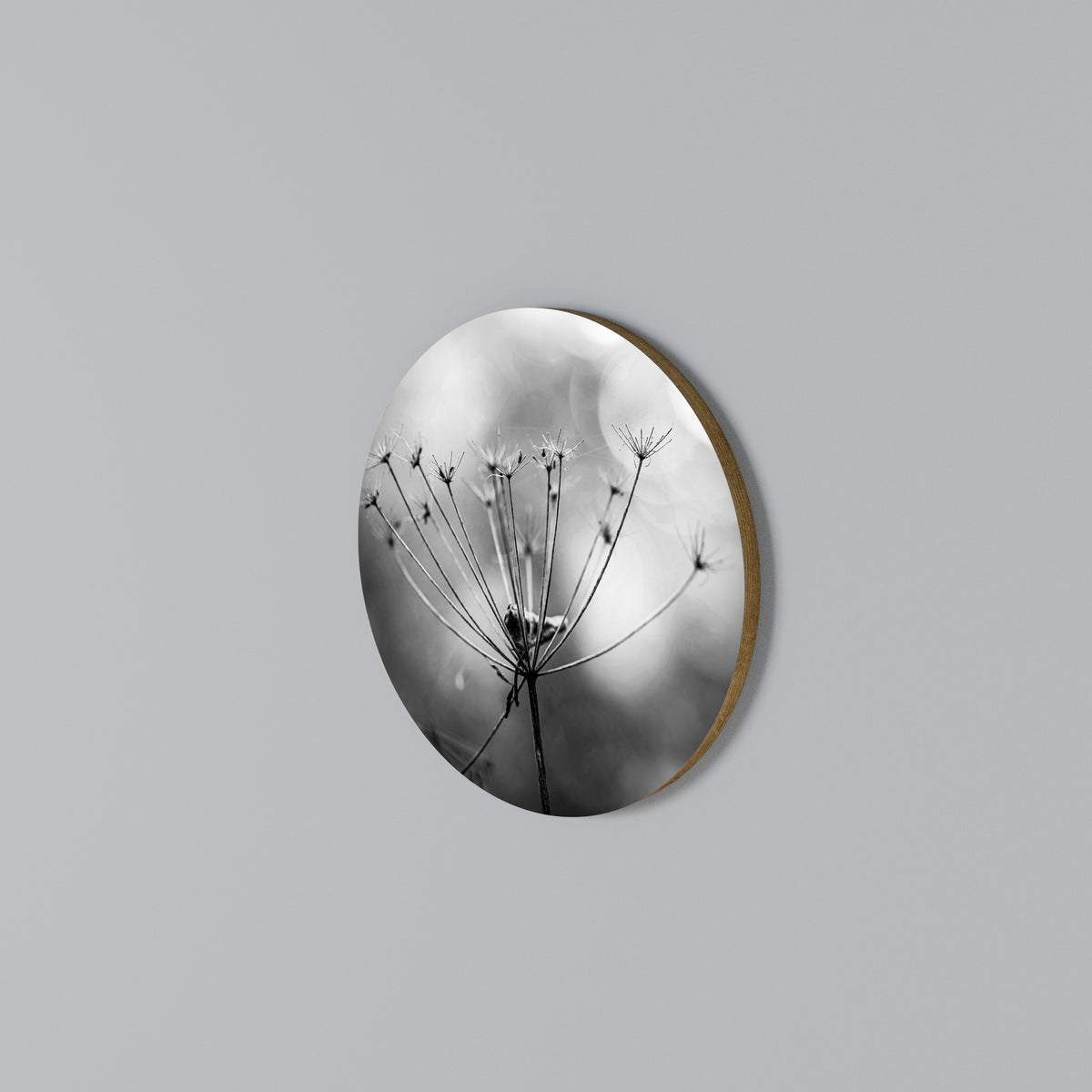 MINIMALIST BLOOM Round Wall Art