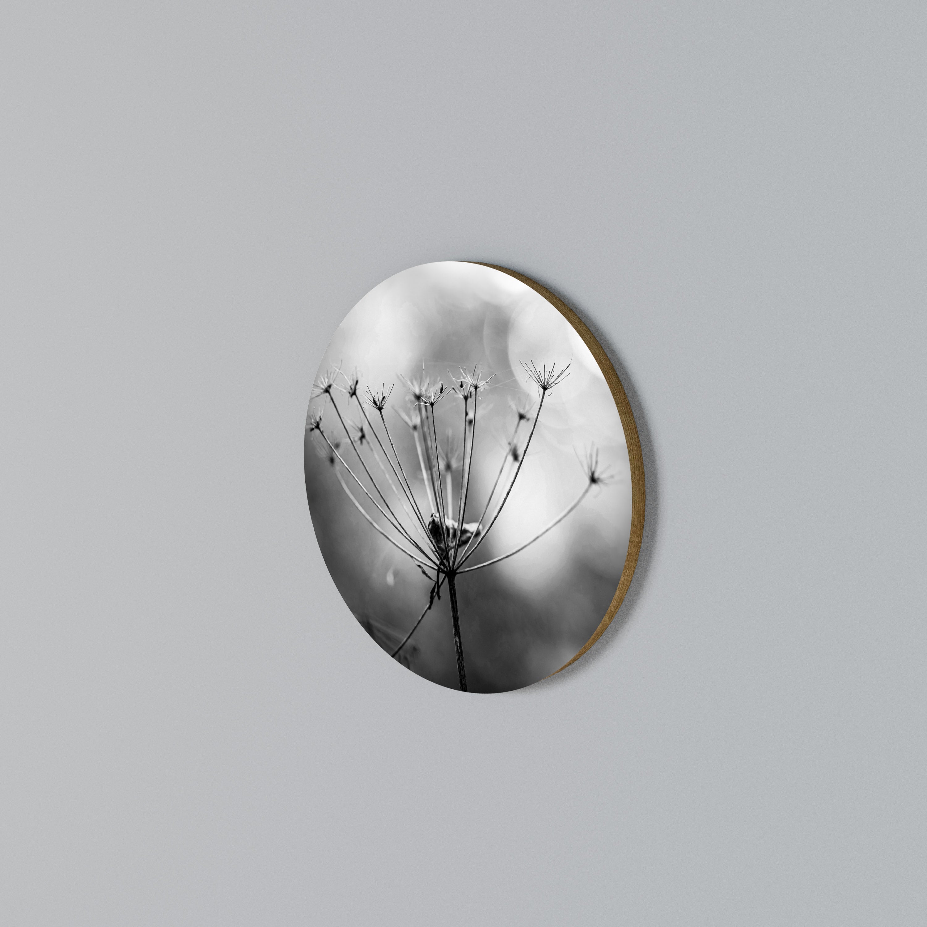 MINIMALIST BLOOM Round Wall Art