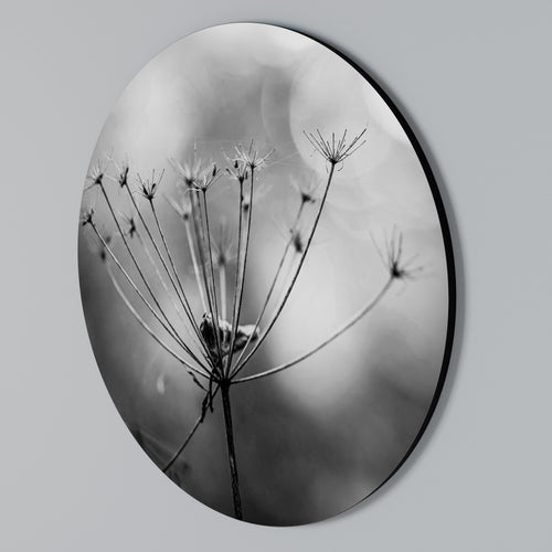 MINIMALIST BLOOM Round Wall Art