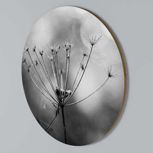 MINIMALIST BLOOM Round Wall Art