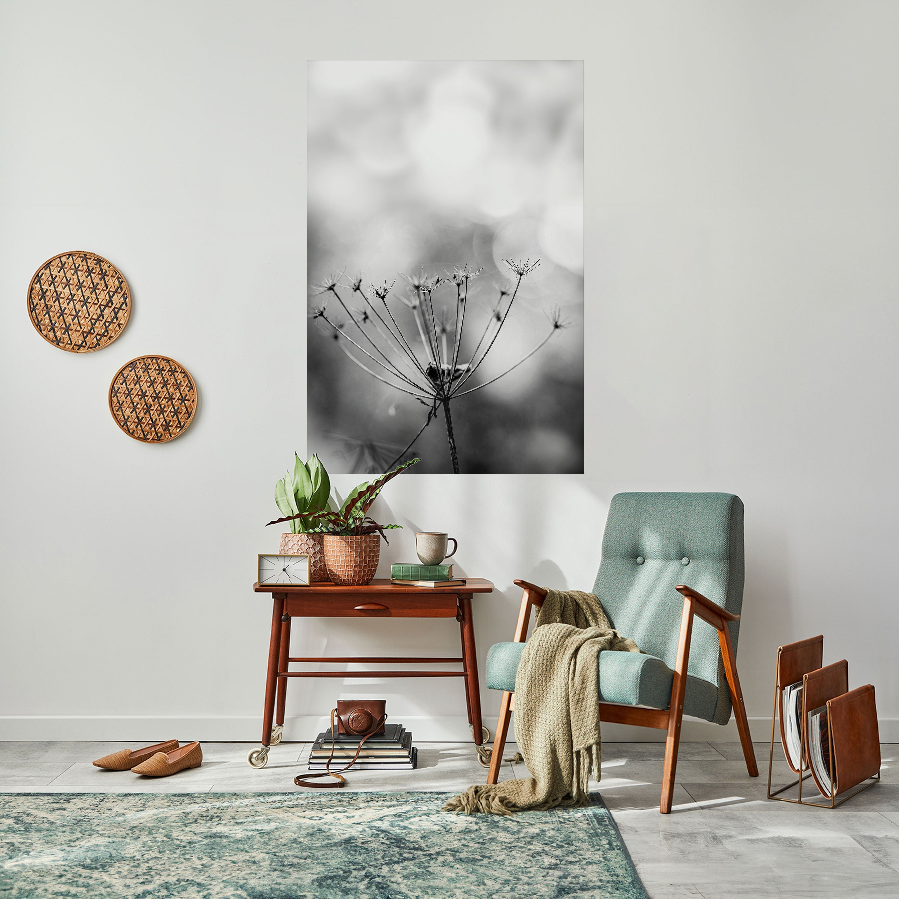 Affiche verticale autocollante MINIMALIST BLOOM