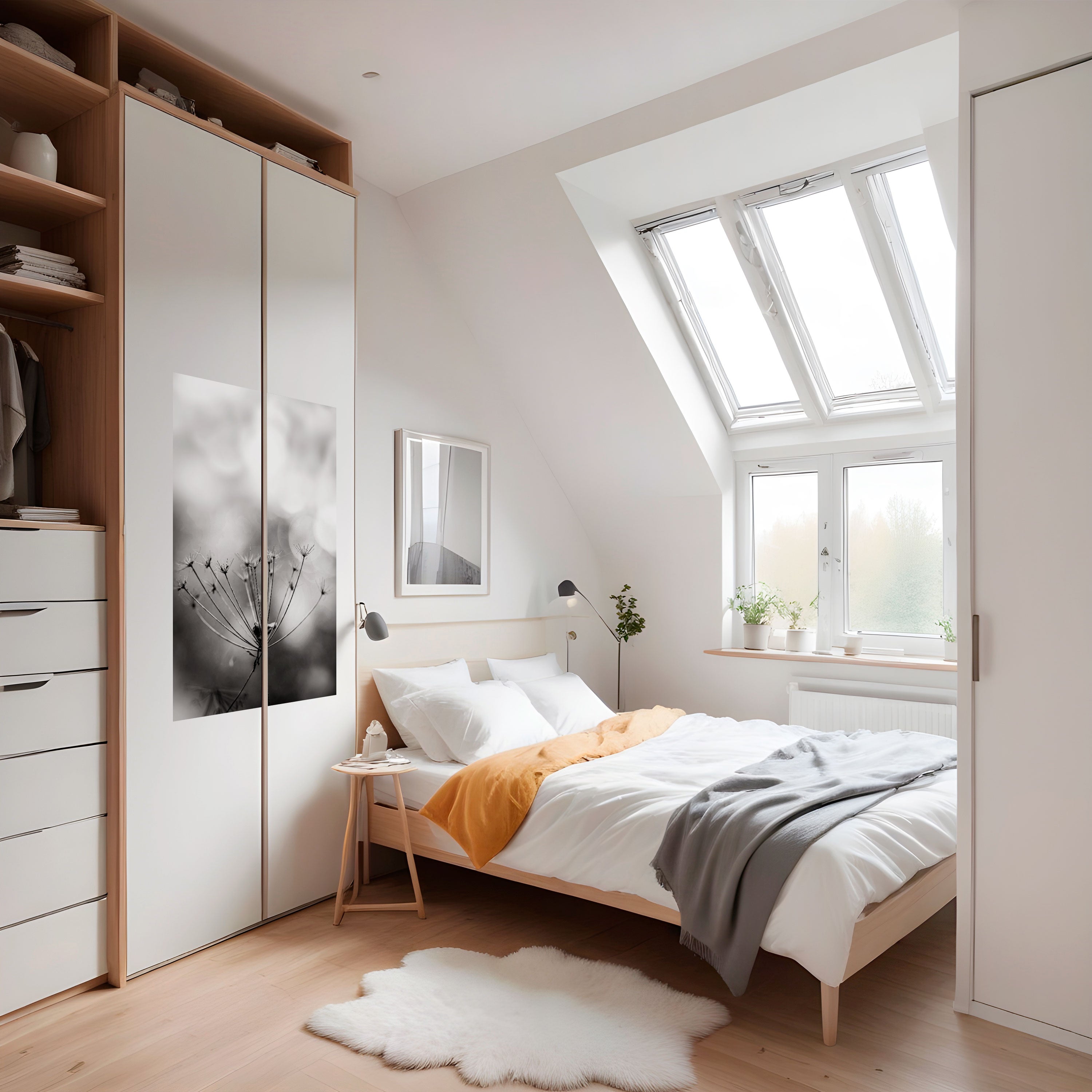 Affiche verticale autocollante MINIMALIST BLOOM