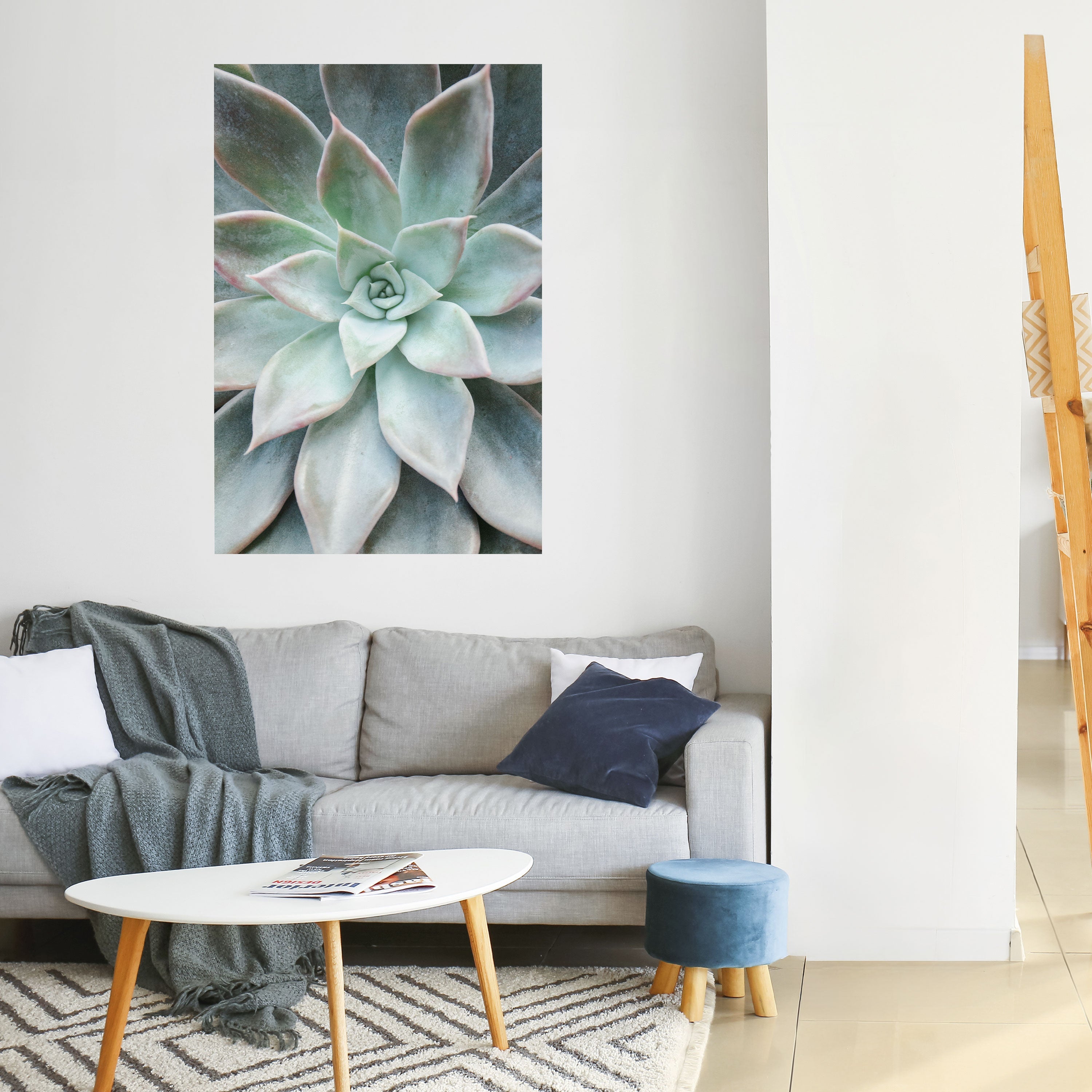 Affiche verticale autocollante « MAGIE DU JARDIN GÉOMÉTRIQUE »