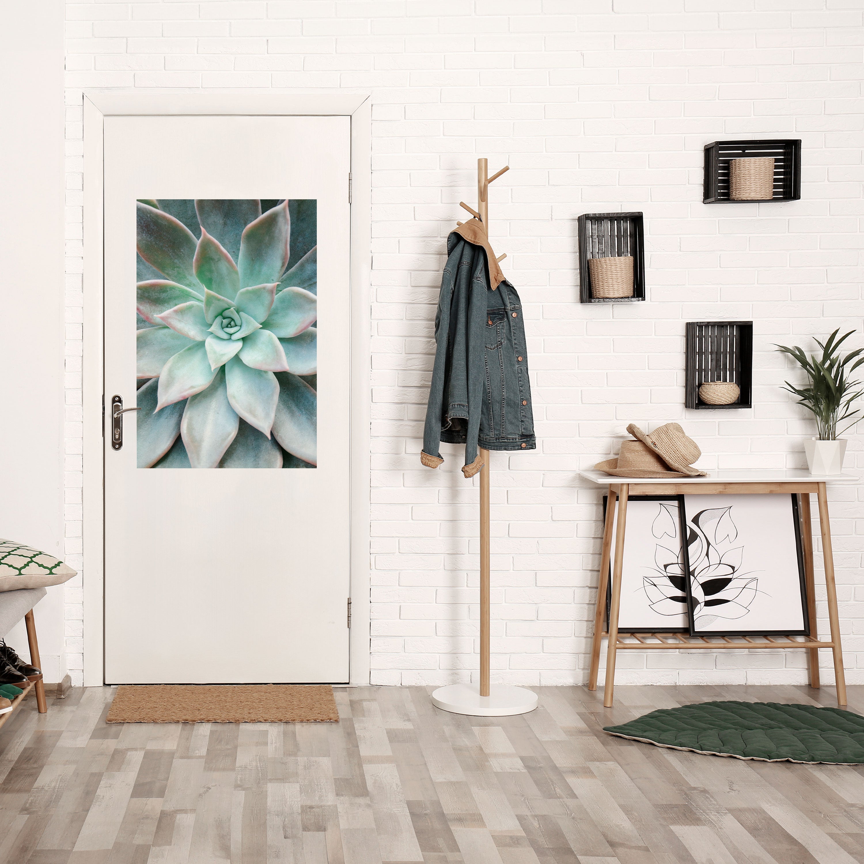 Affiche verticale autocollante « MAGIE DU JARDIN GÉOMÉTRIQUE »