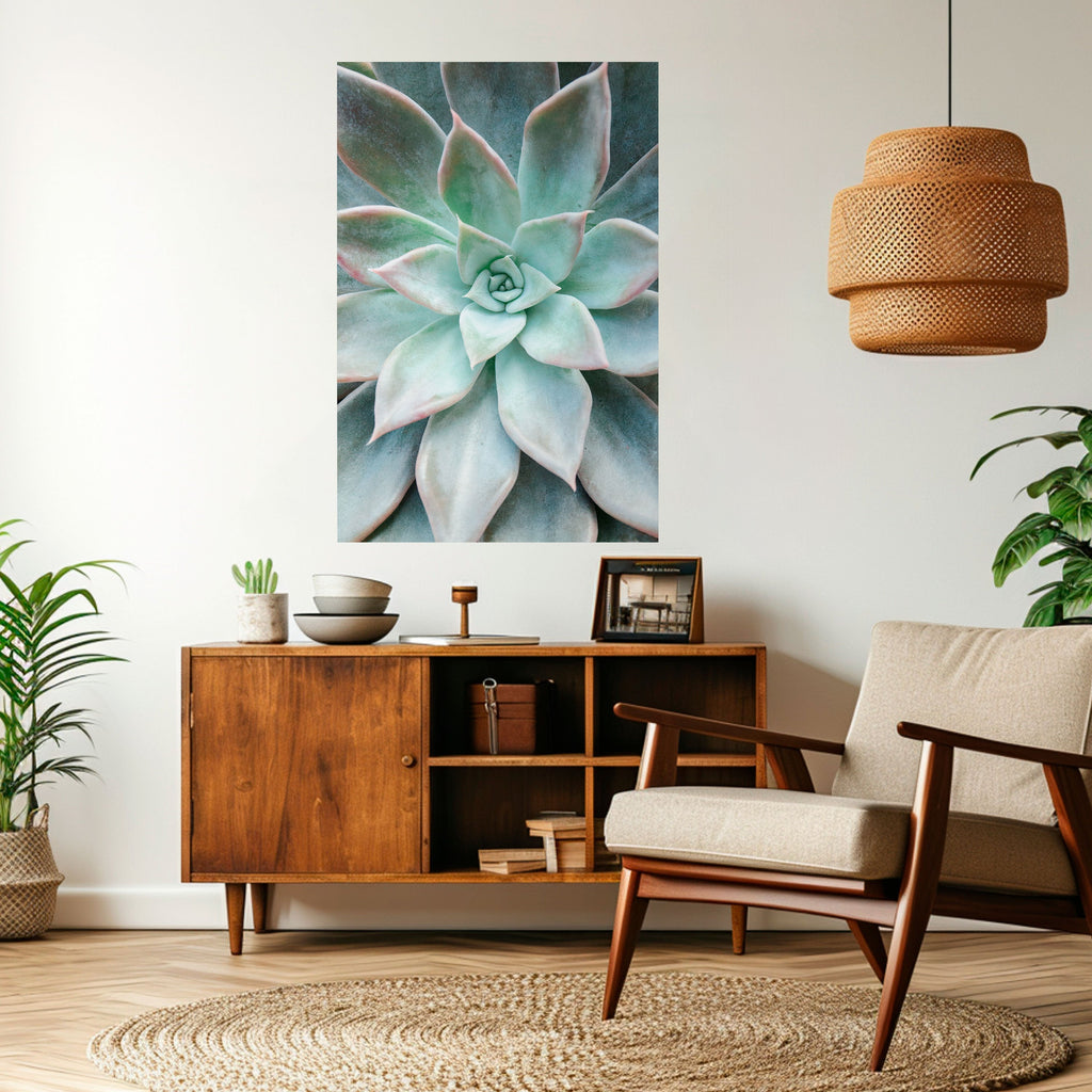 Affiche verticale autocollante « MAGIE DU JARDIN GÉOMÉTRIQUE »