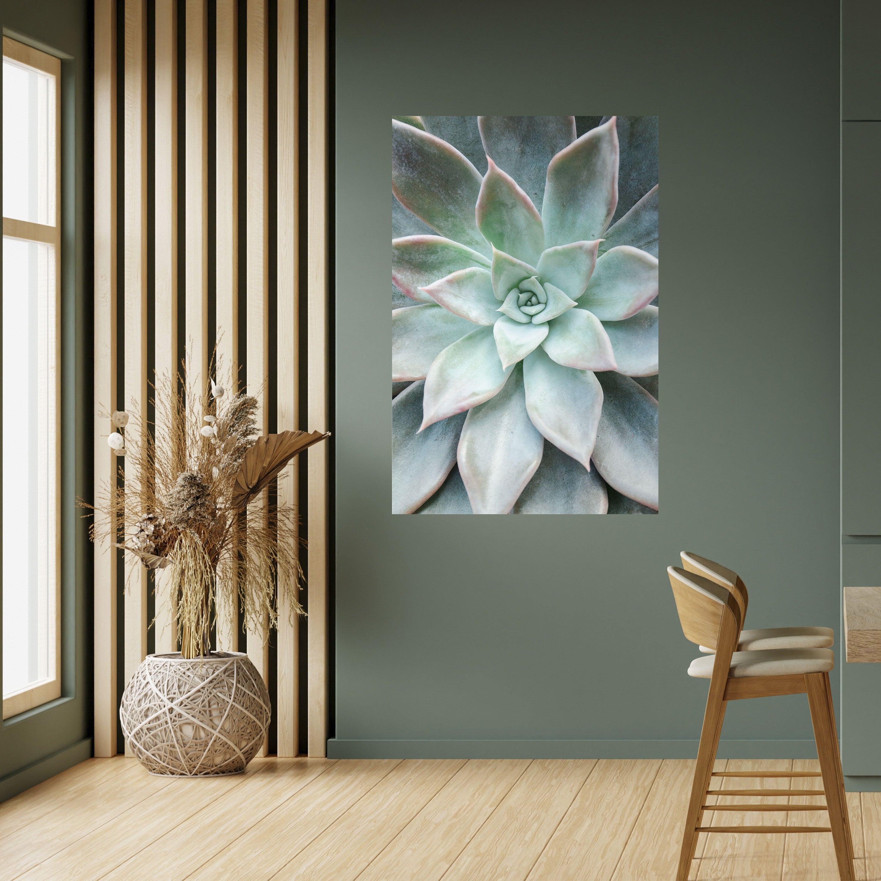 Affiche verticale autocollante « MAGIE DU JARDIN GÉOMÉTRIQUE »