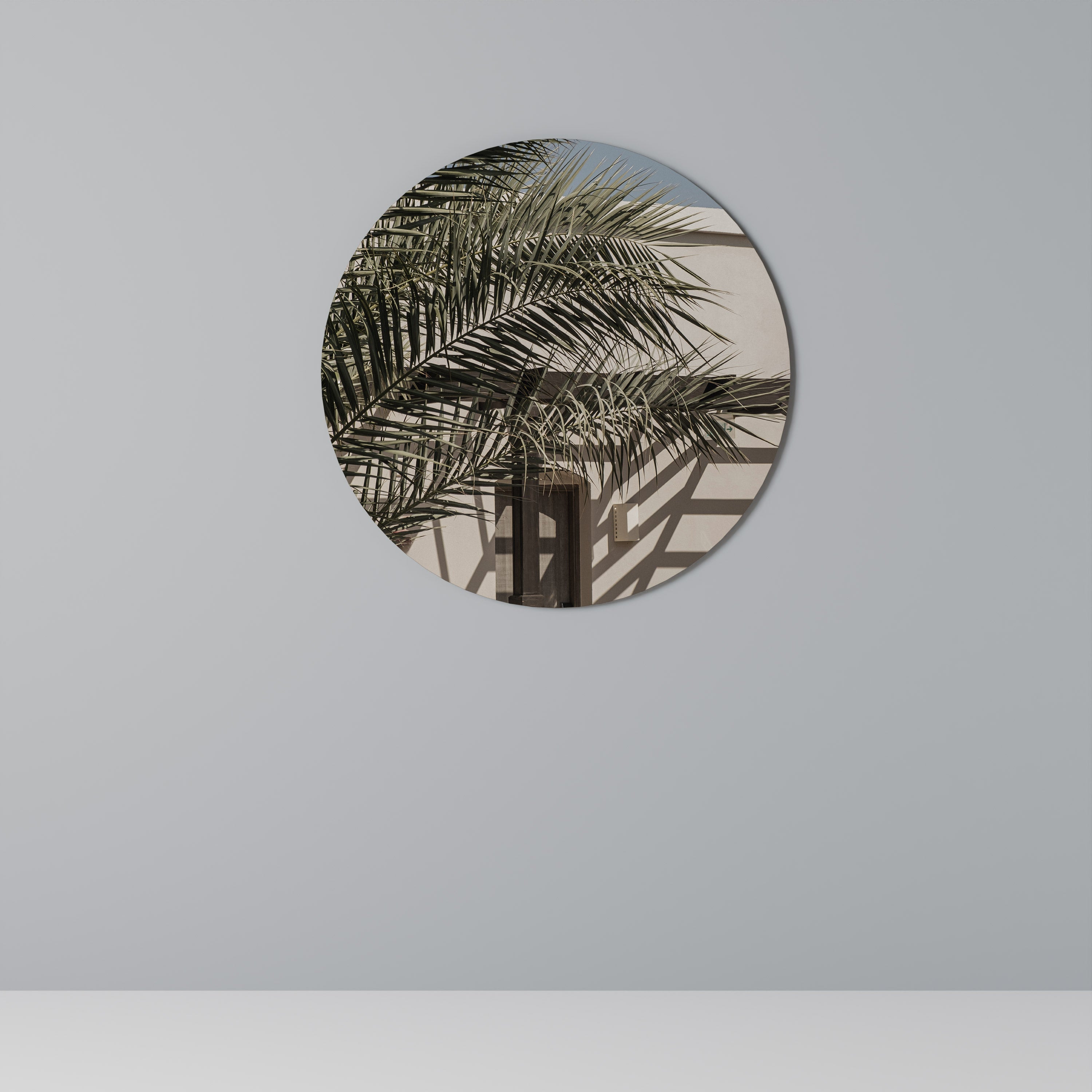 Décoration murale ronde PALM SHADOW DANCE