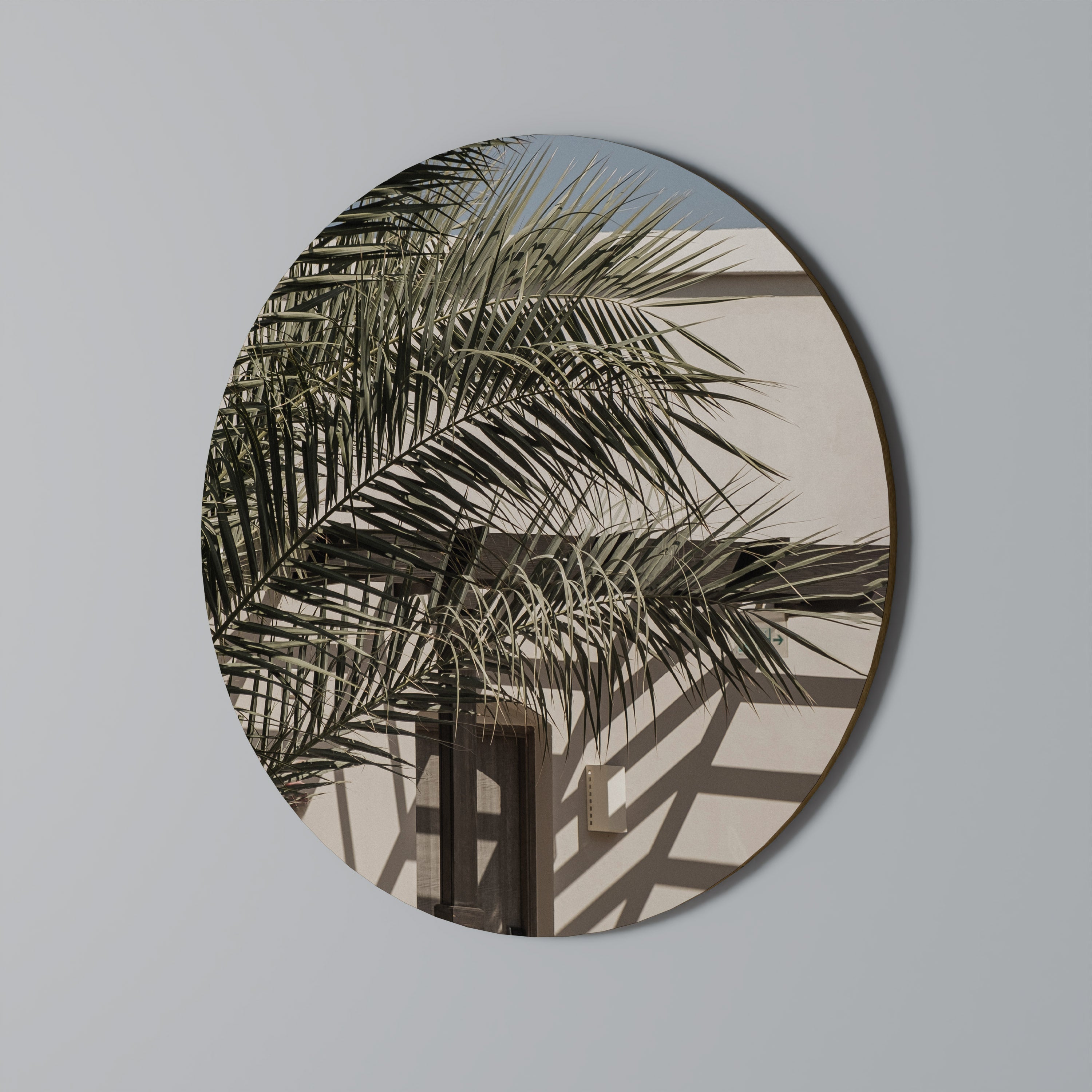 Décoration murale ronde PALM SHADOW DANCE