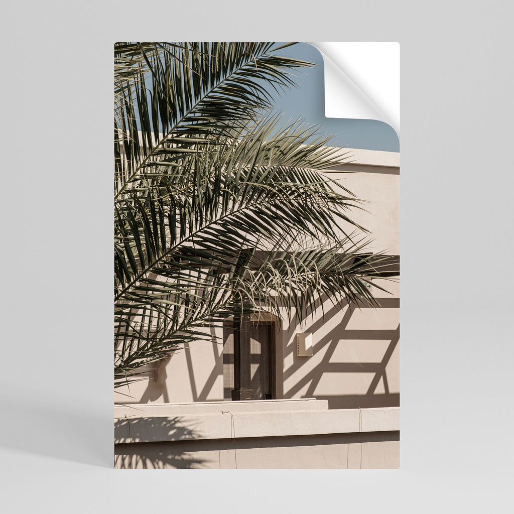 Affiche verticale autocollante « PALM SHADOW DANCE »