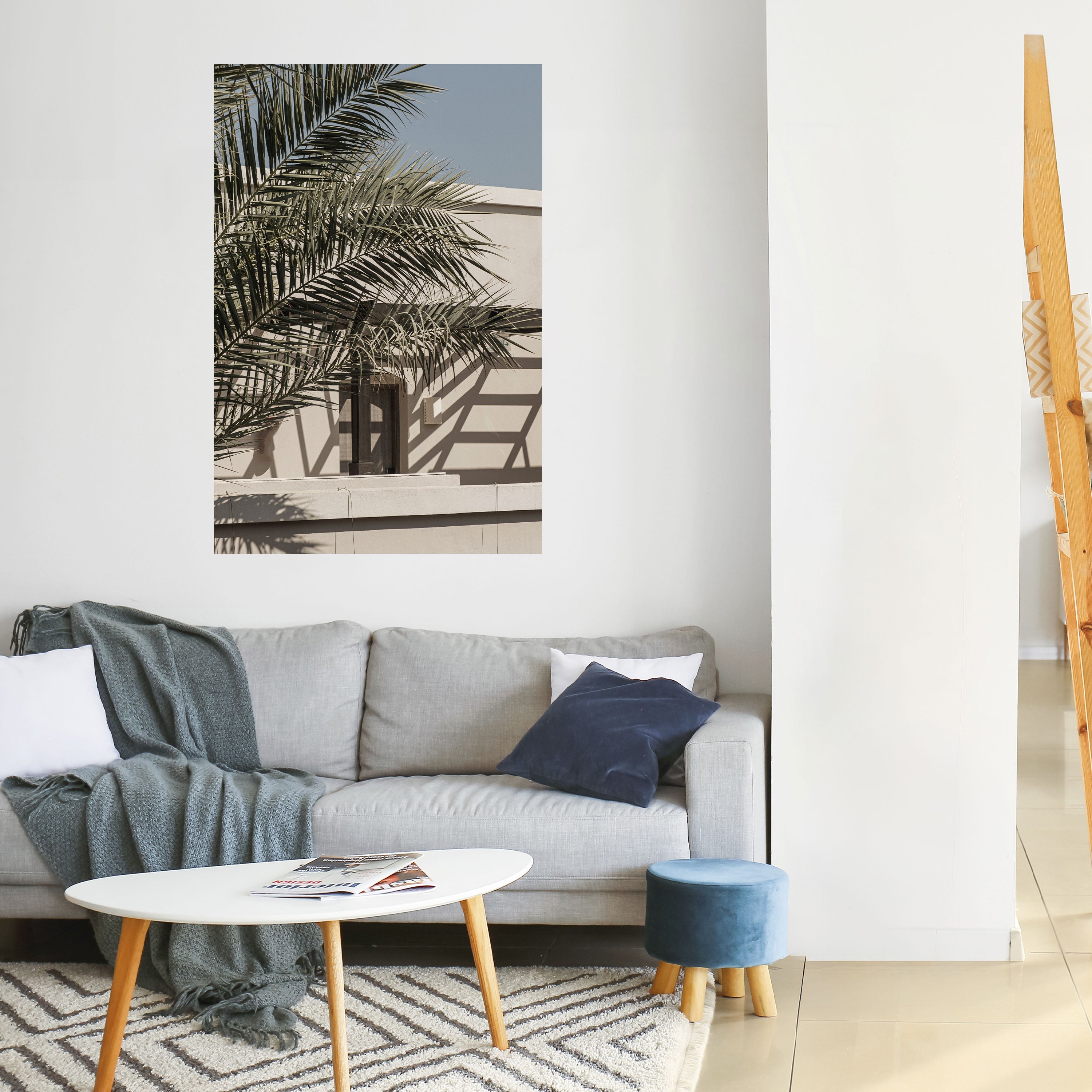 Affiche verticale autocollante « PALM SHADOW DANCE »