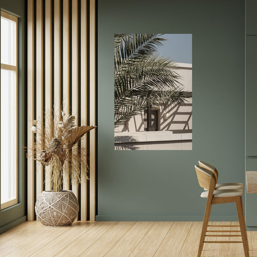 Affiche verticale autocollante « PALM SHADOW DANCE »