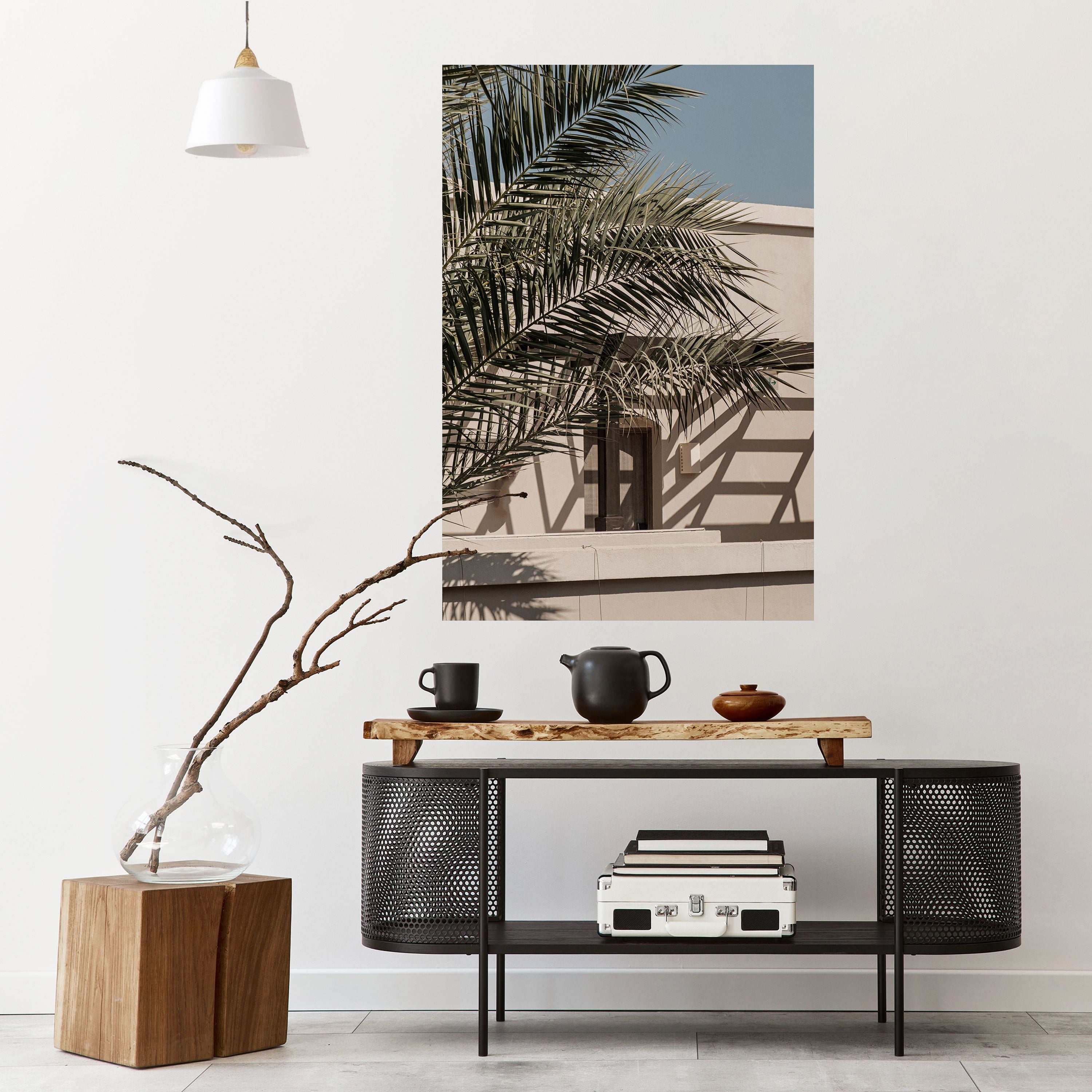 Affiche verticale autocollante « PALM SHADOW DANCE »