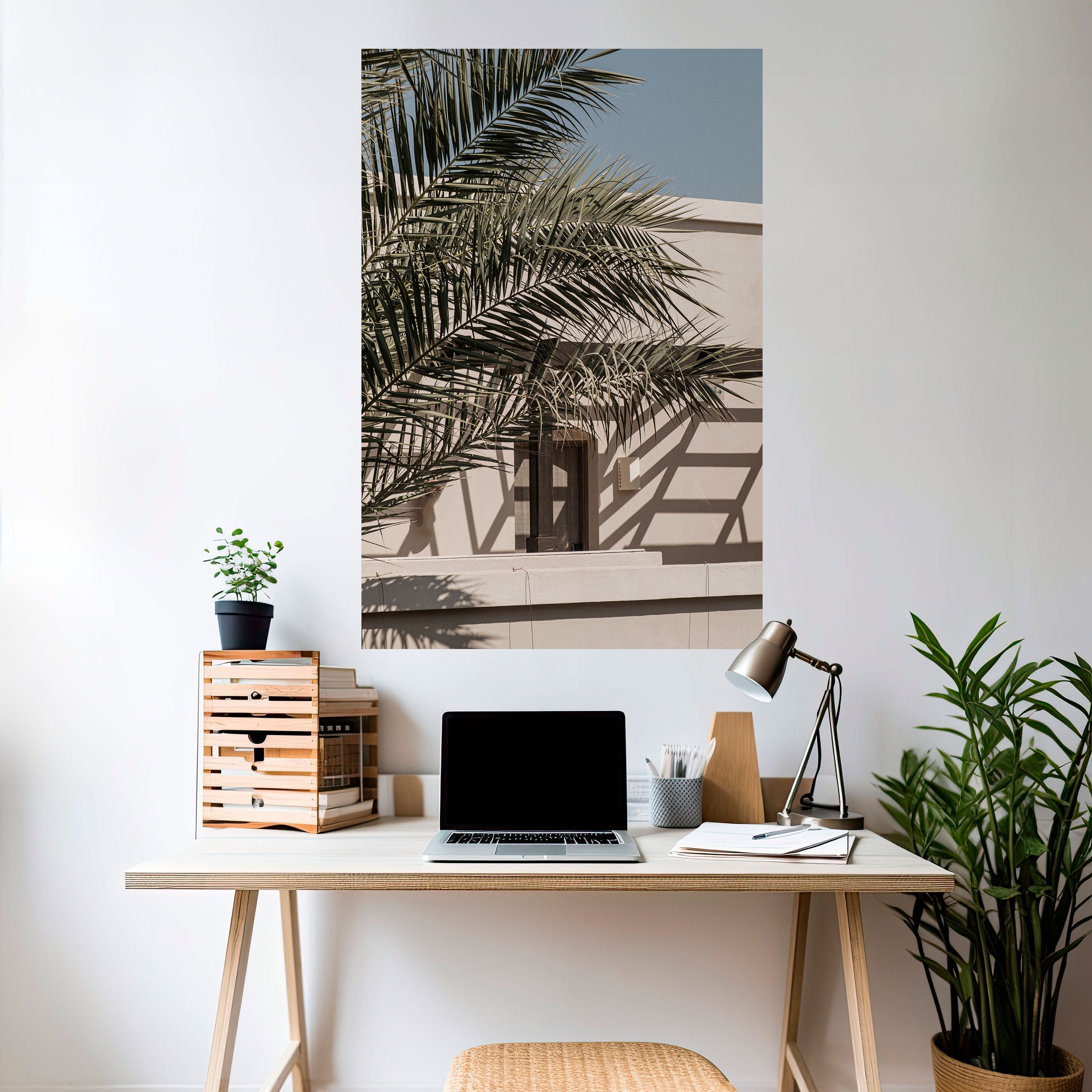 Affiche verticale autocollante « PALM SHADOW DANCE »