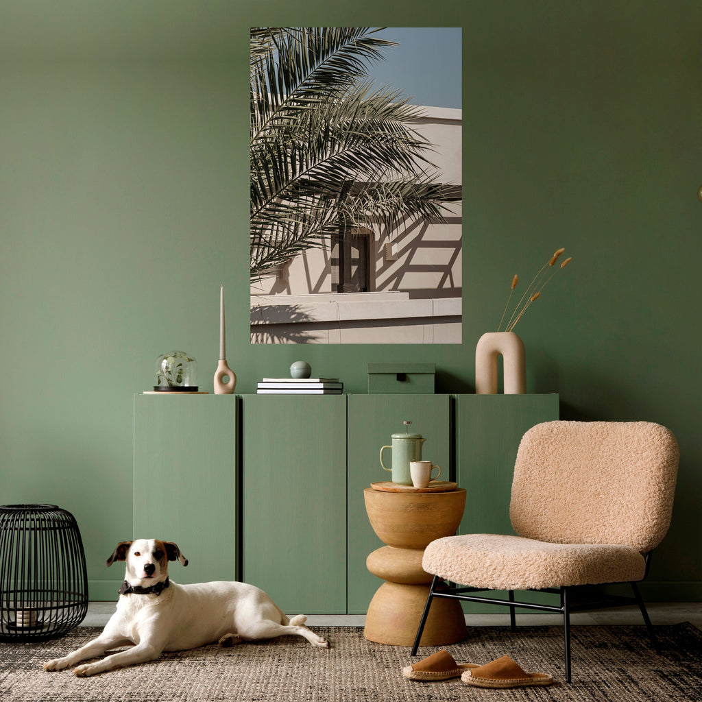 Affiche verticale autocollante « PALM SHADOW DANCE »