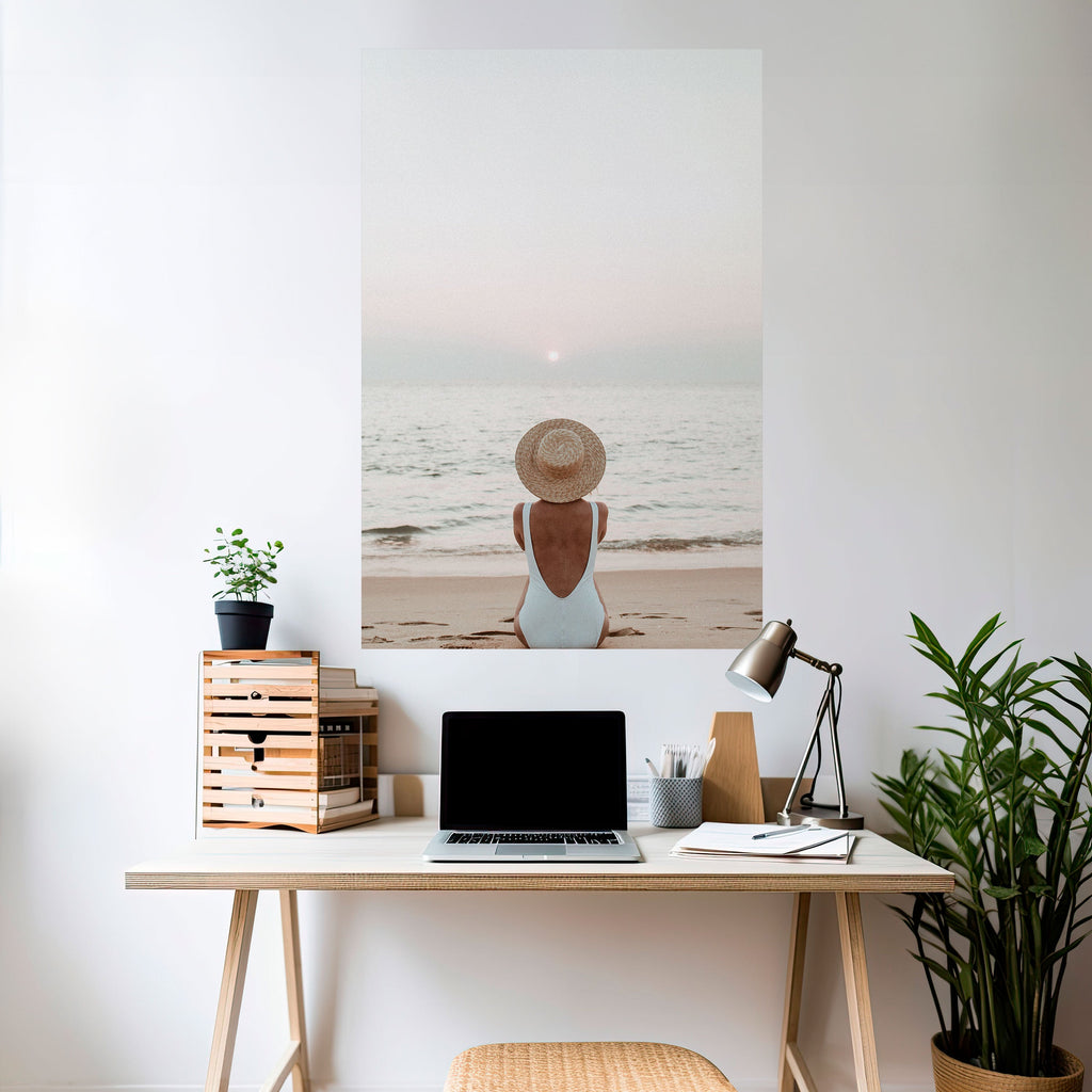 SAND AND SOLITUDE Peel and Stick Vertical Poster