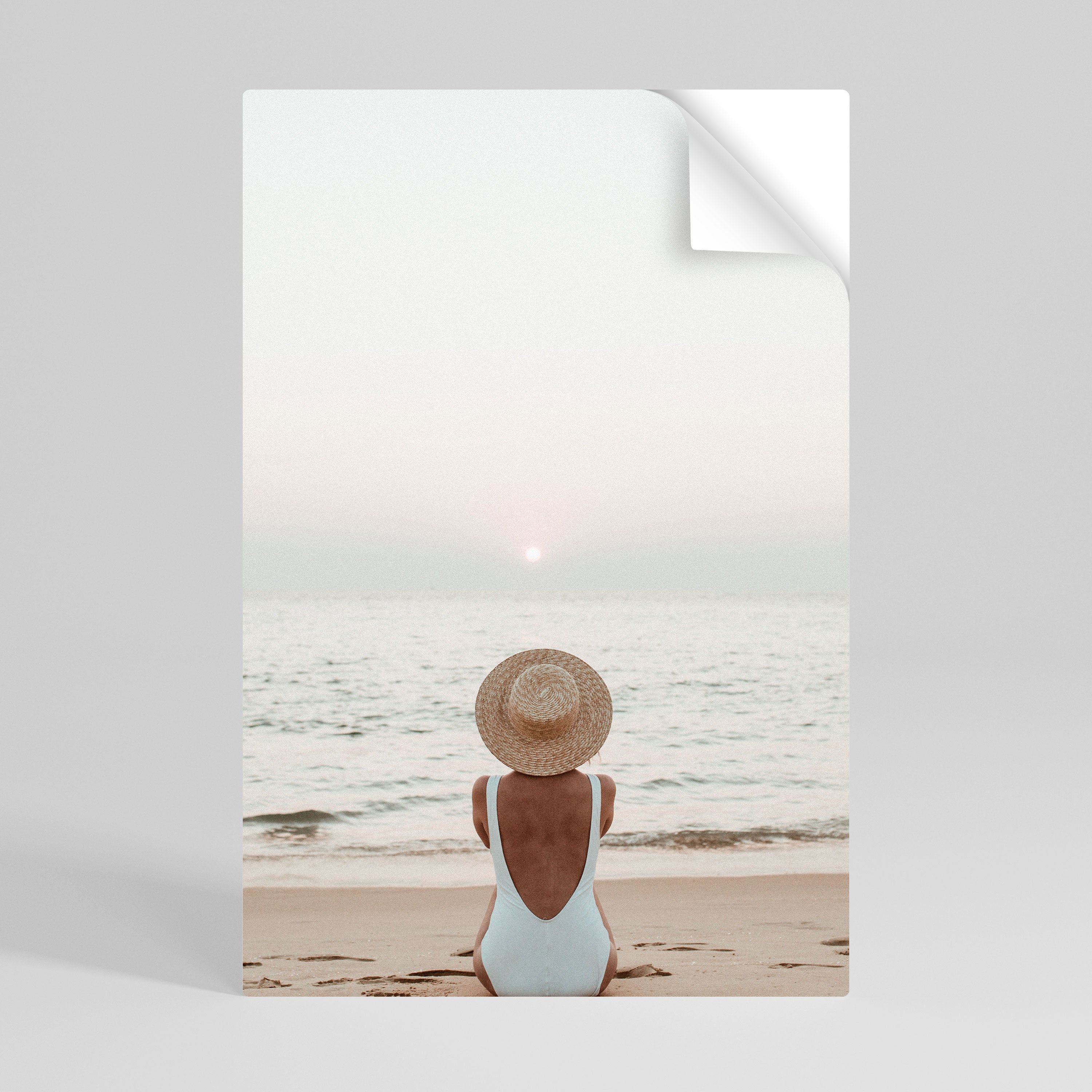 SAND AND SOLITUDE Peel and Stick Vertical Poster