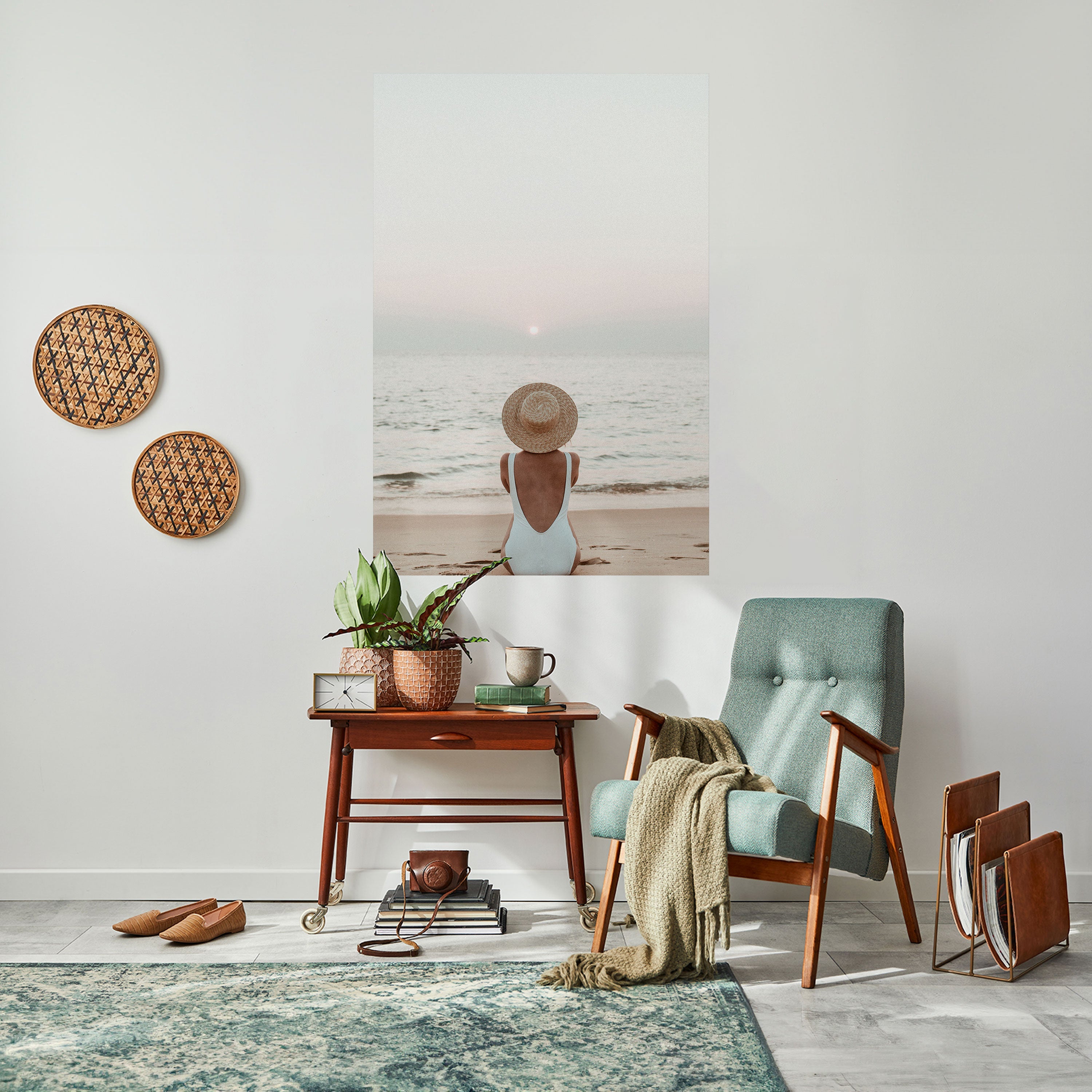 Affiche verticale autocollante SABLE ET SOLITUDE