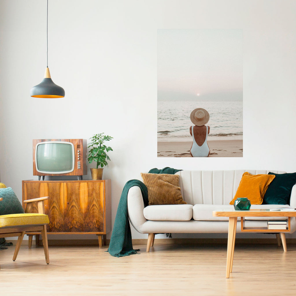 SAND AND SOLITUDE Peel and Stick Vertical Poster