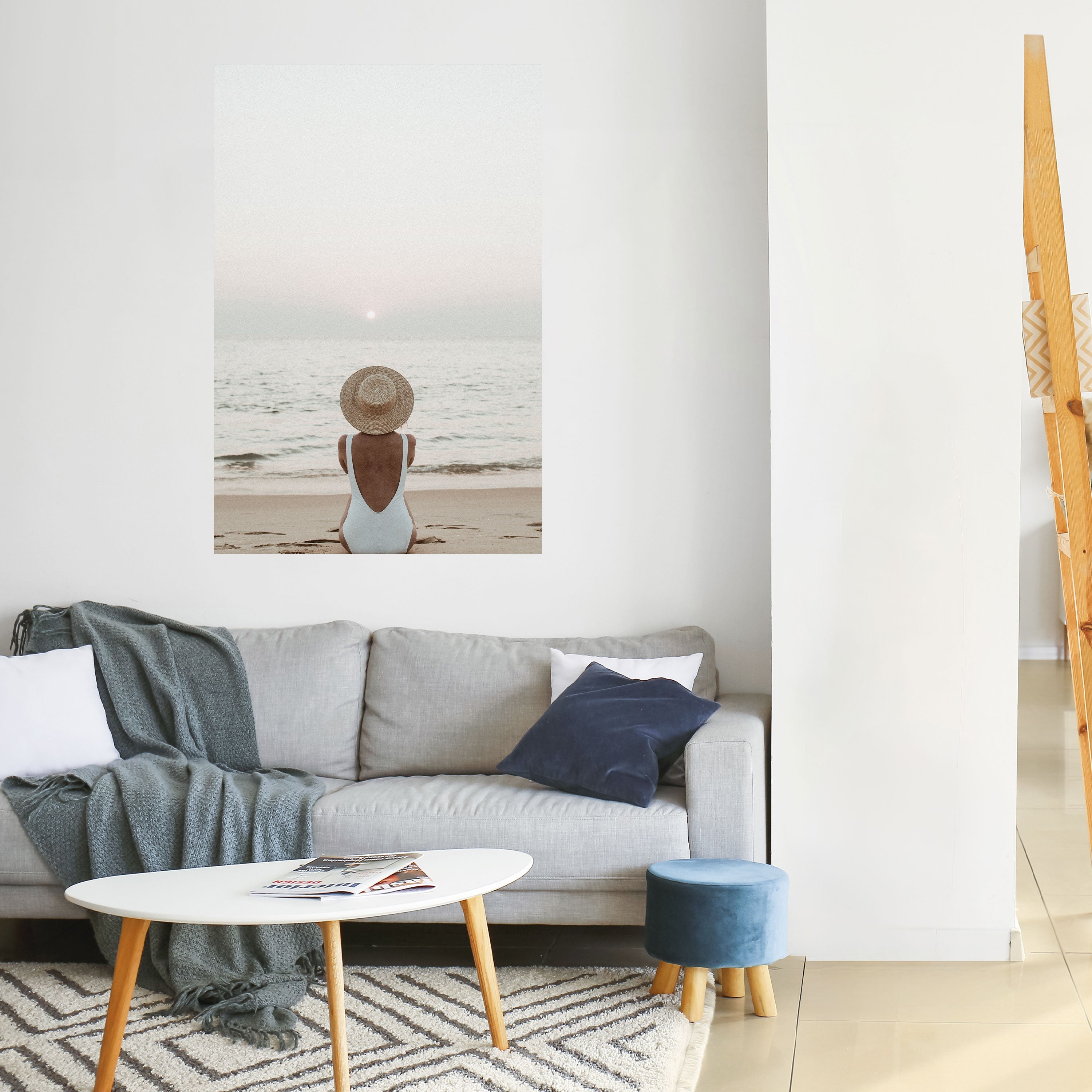 Affiche verticale autocollante SABLE ET SOLITUDE