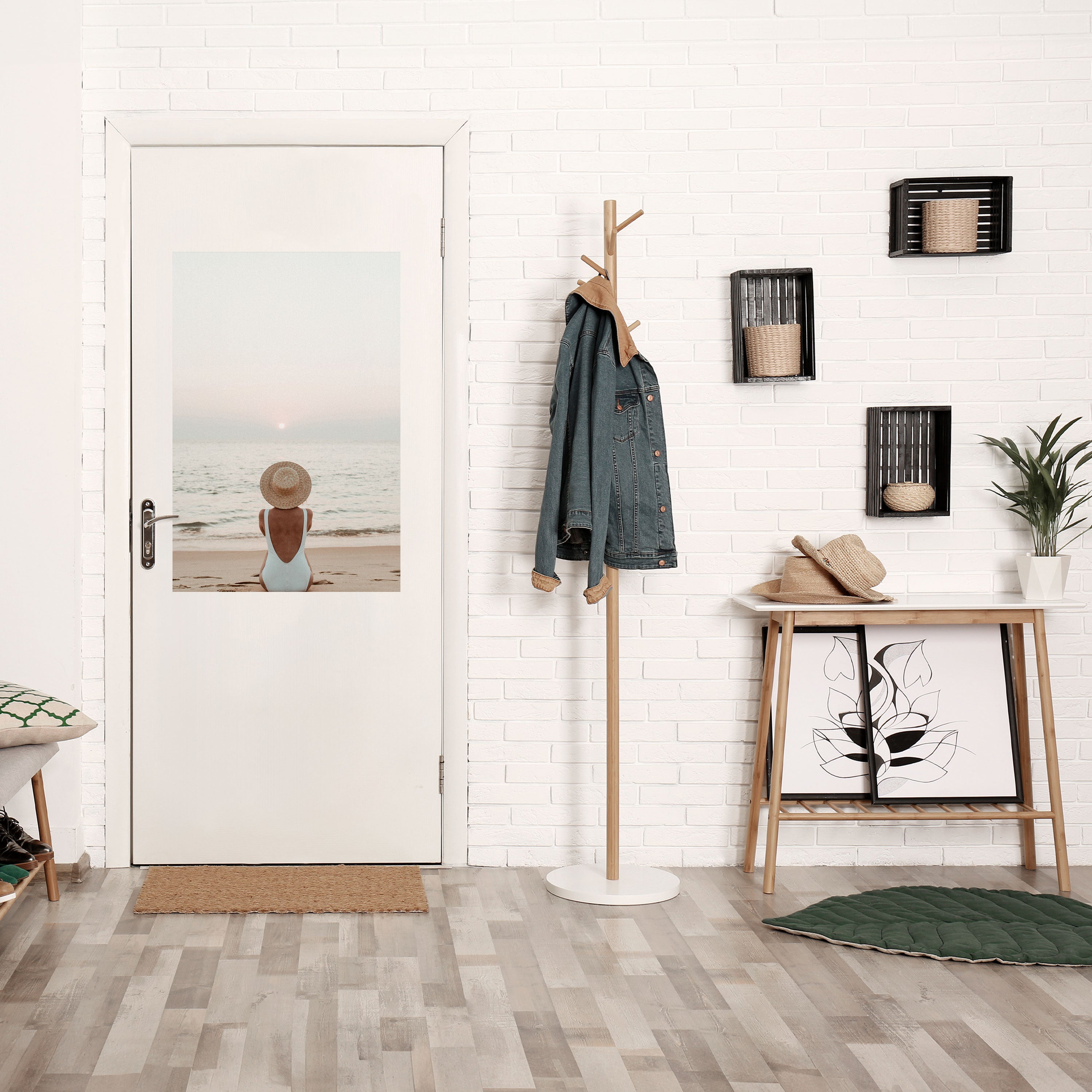 Affiche verticale autocollante SABLE ET SOLITUDE