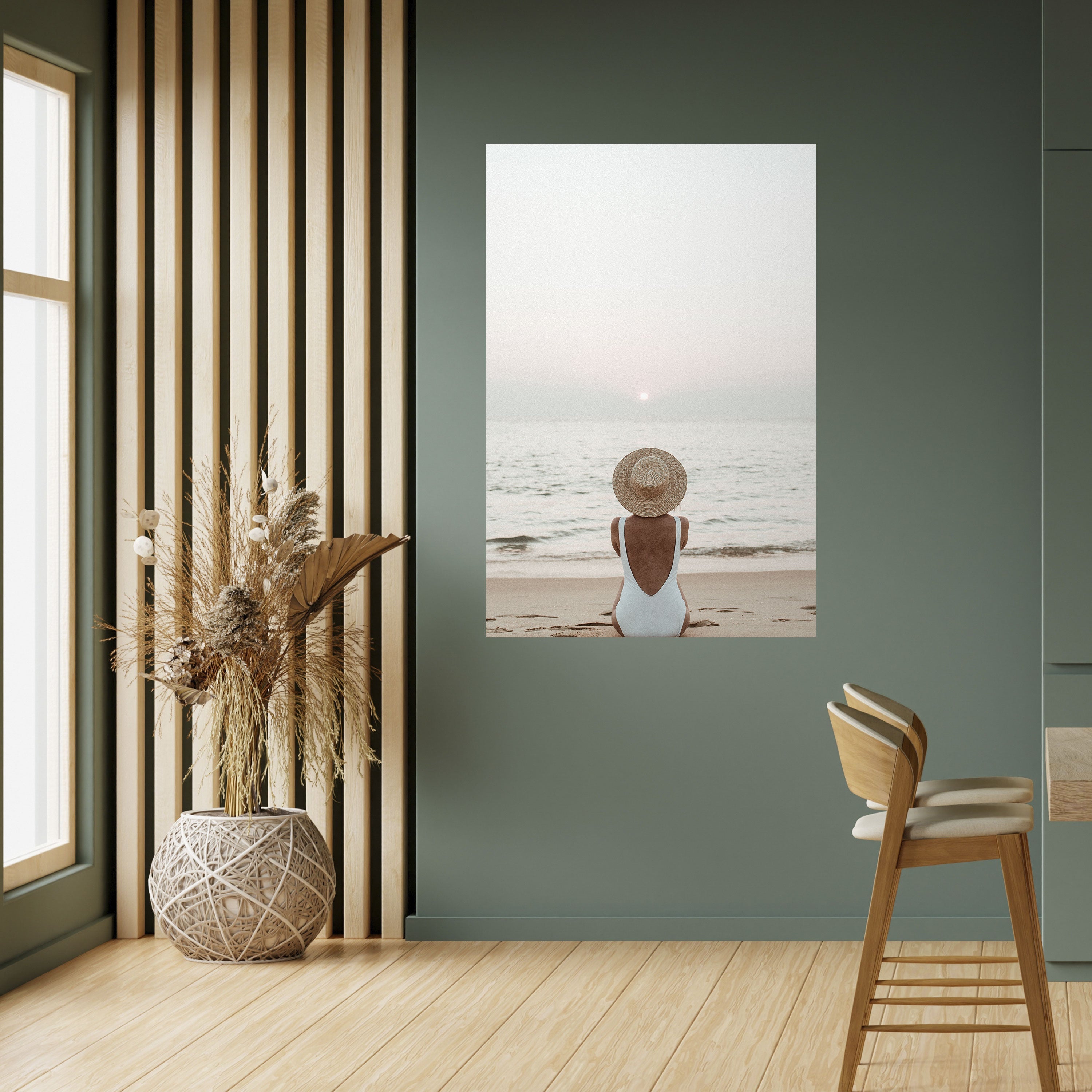 Affiche verticale autocollante SABLE ET SOLITUDE