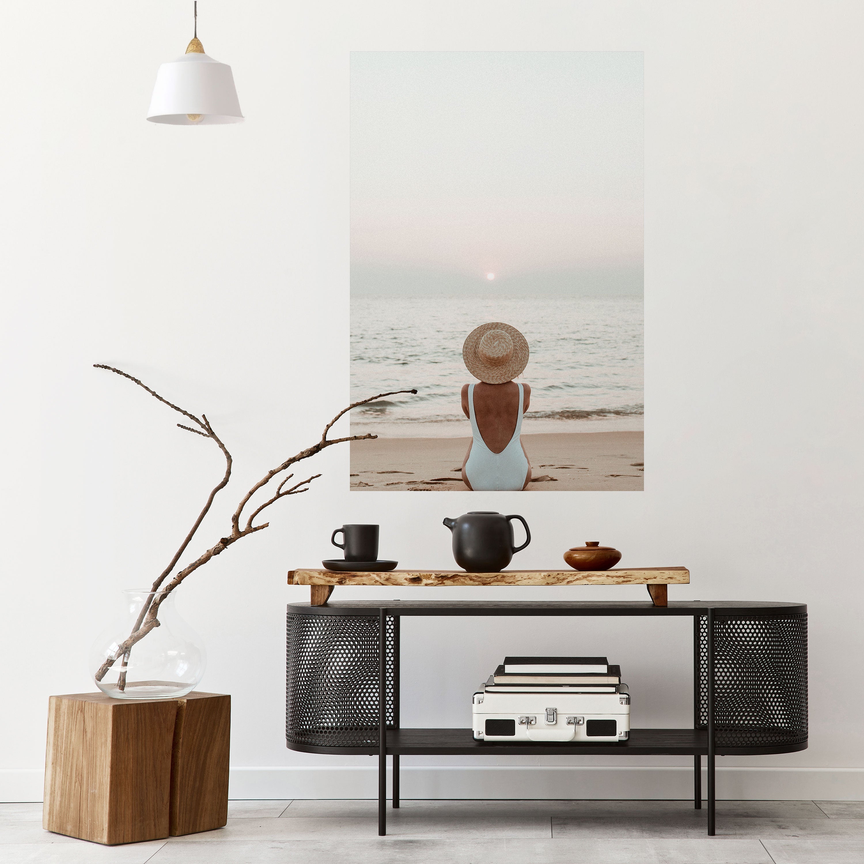 Affiche verticale autocollante SABLE ET SOLITUDE