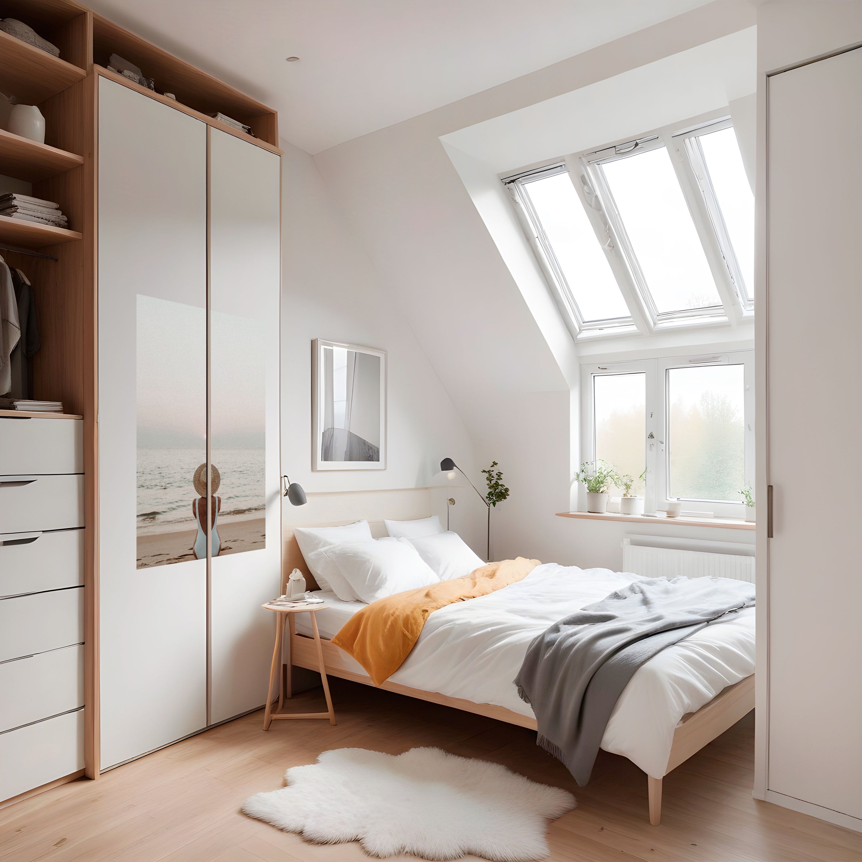 Affiche verticale autocollante SABLE ET SOLITUDE