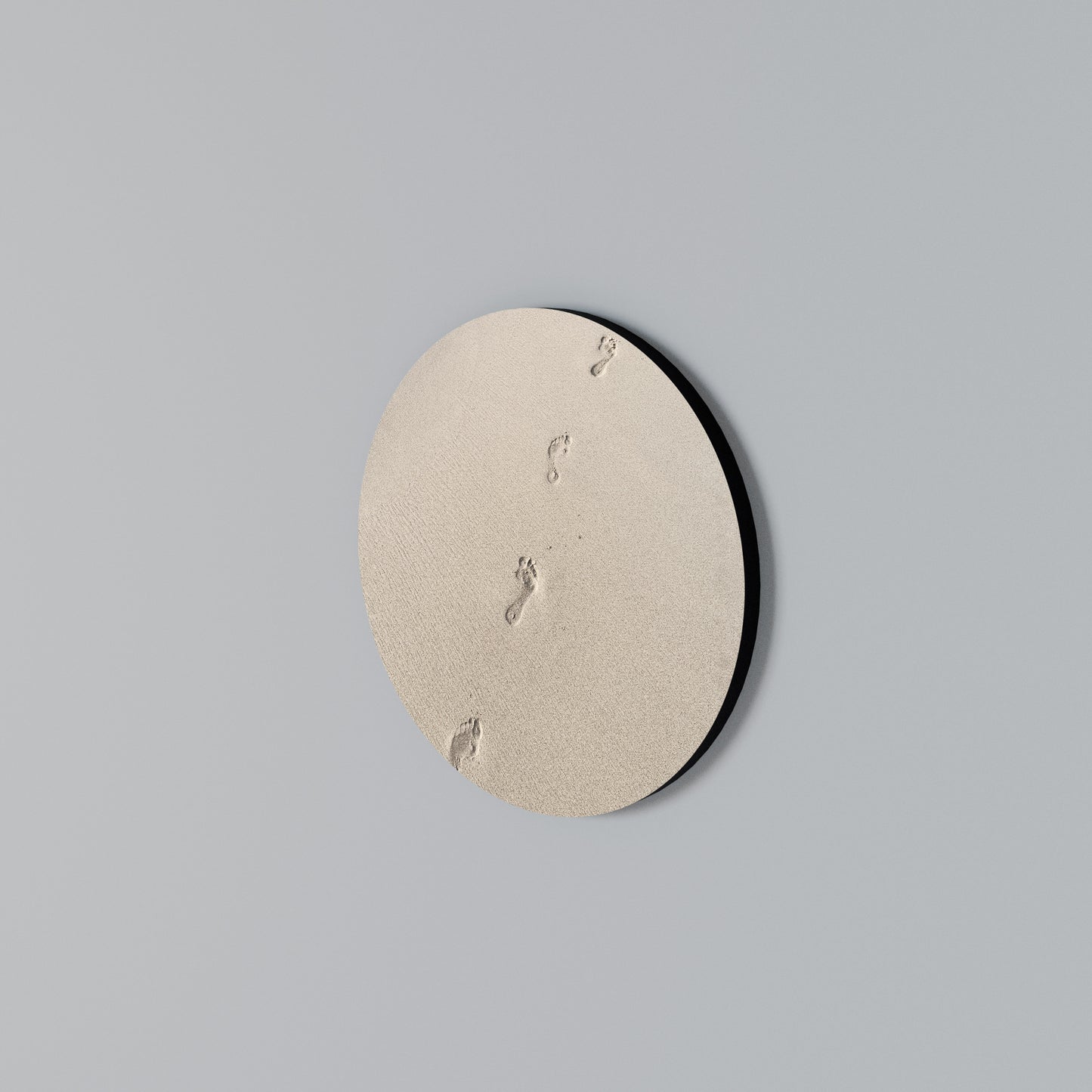 BEACH BOUND PATHWAYS Round Wall Art