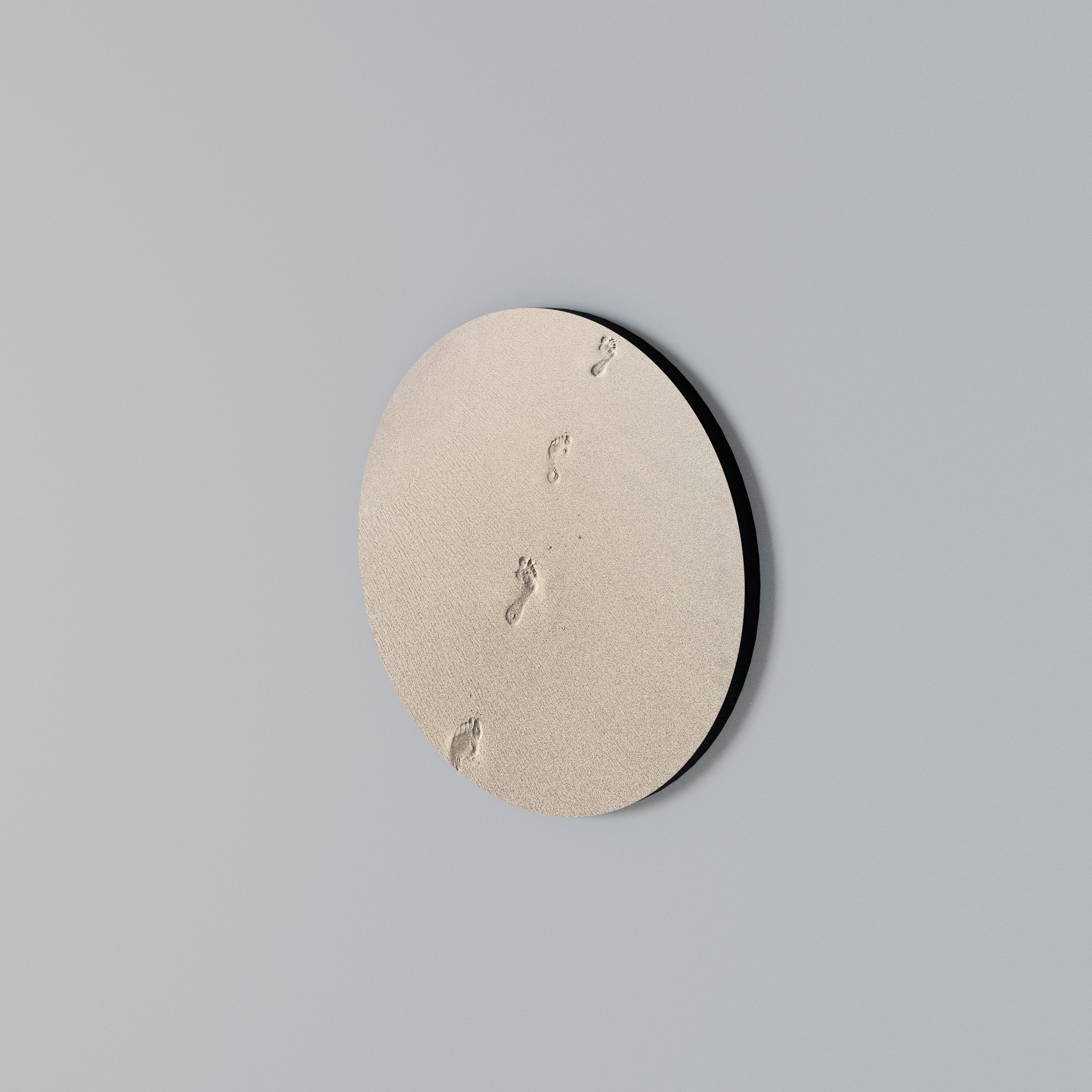 BEACH BOUND PATHWAYS Round Wall Art