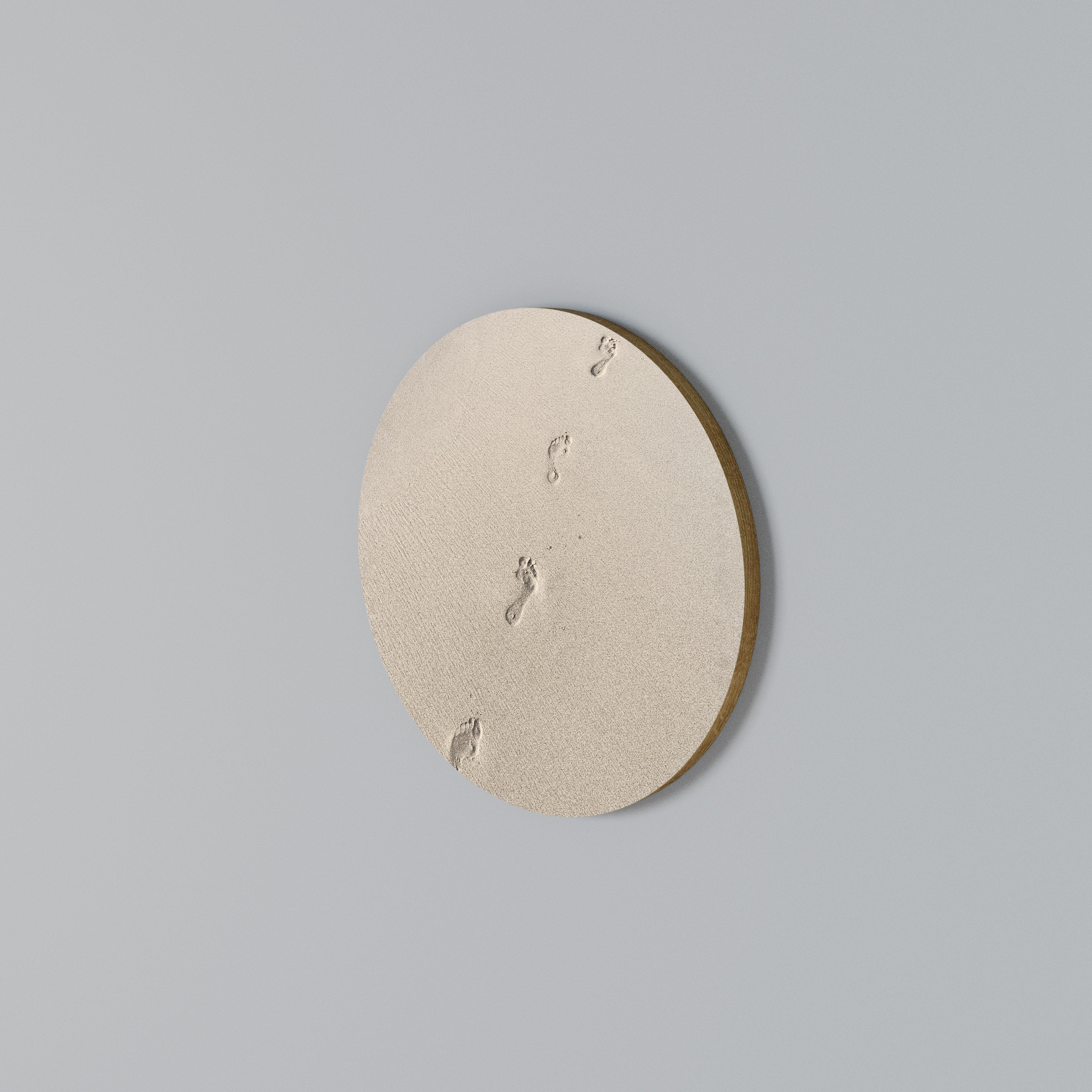 BEACH BOUND PATHWAYS Round Wall Art