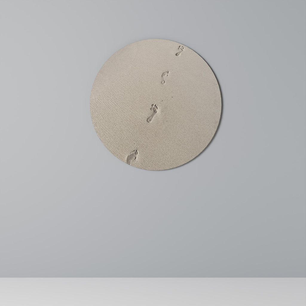 SENTIERS DE PLAGE Art mural rond