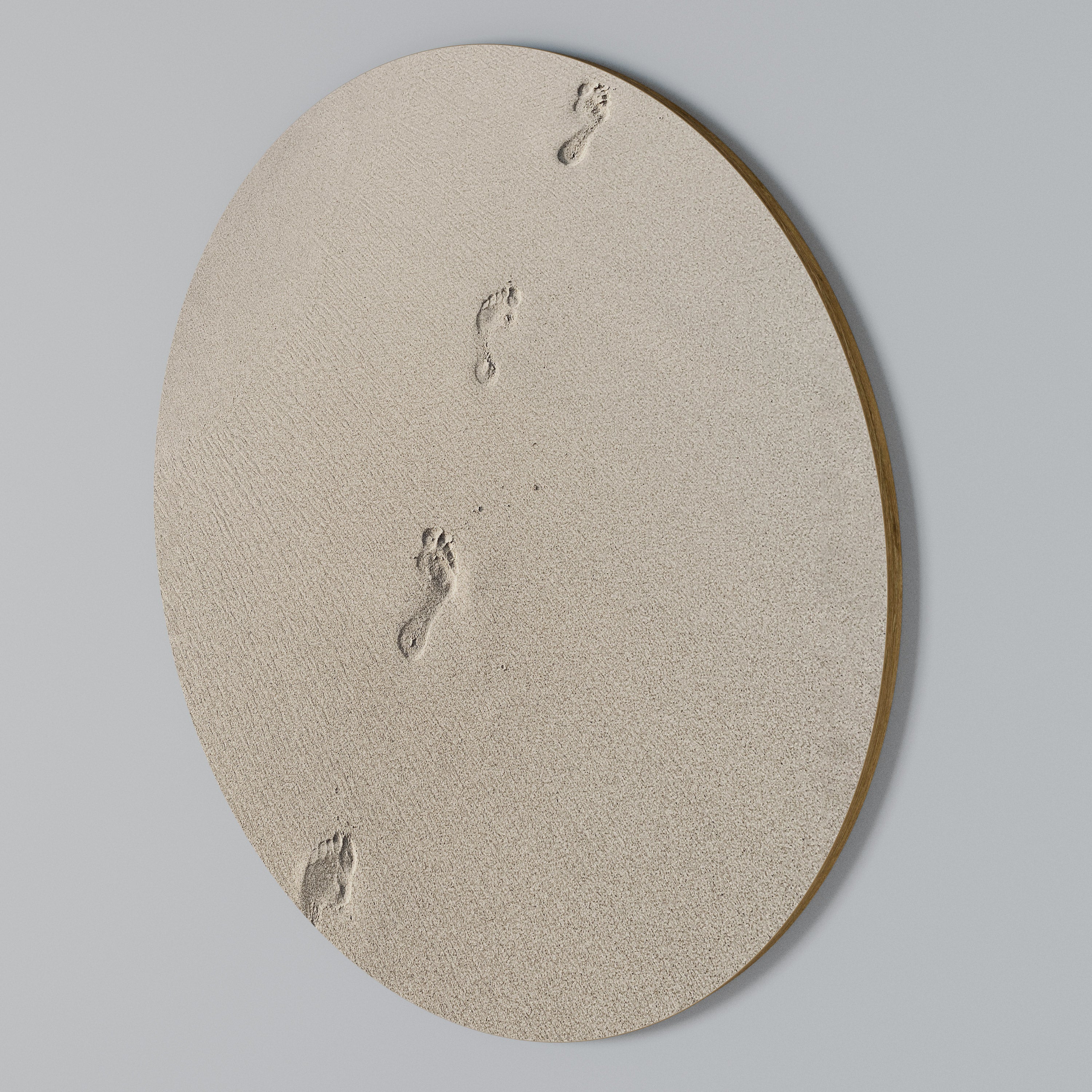 BEACH BOUND PATHWAYS Round Wall Art