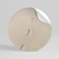 BEACH BOUND PATHWAYS Peel and Stick Round Sticker