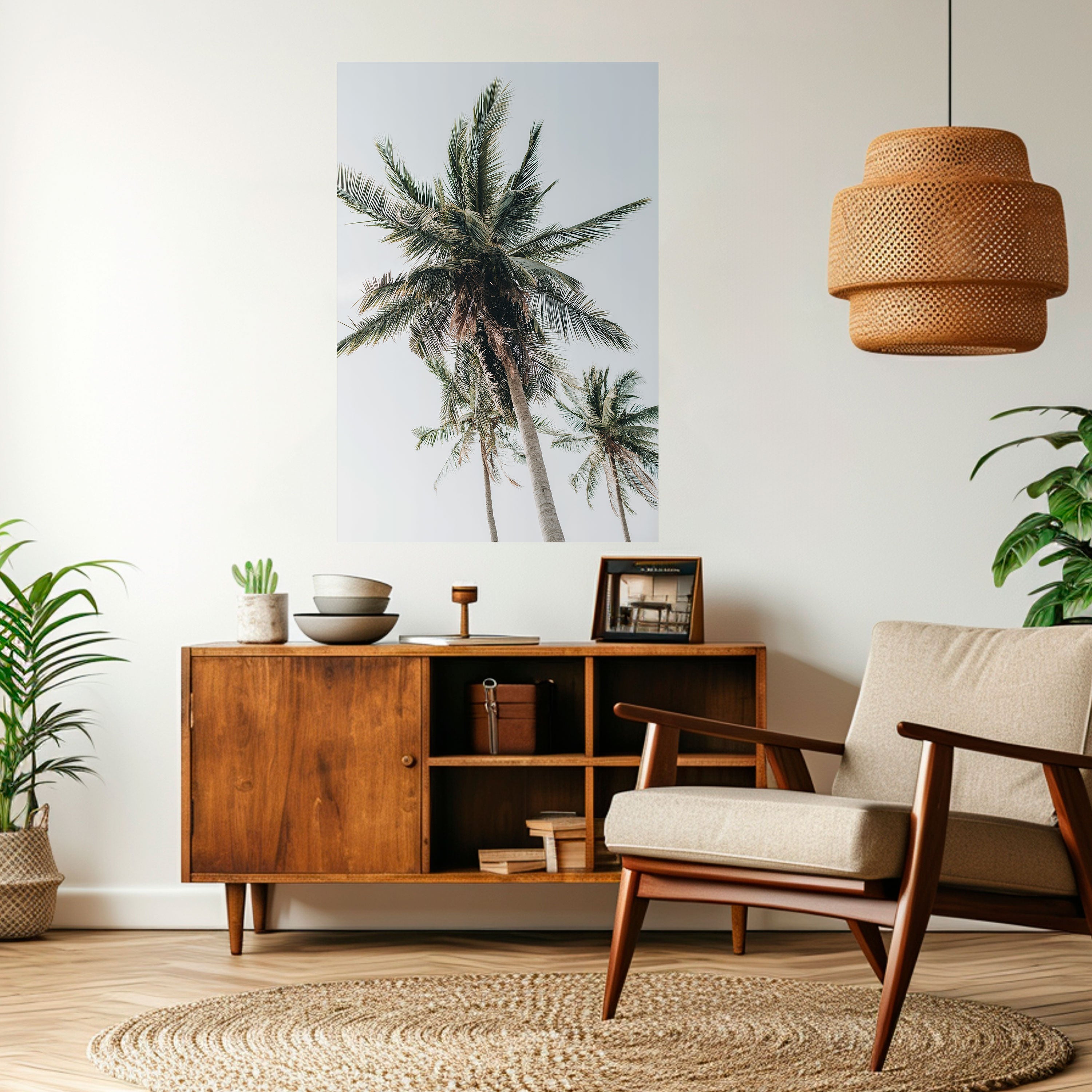 Affiche verticale autocollante « PALM PARADISE SIGHT »