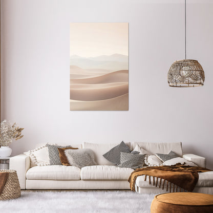 SUBTLE SANDS Vertical Canvas Print