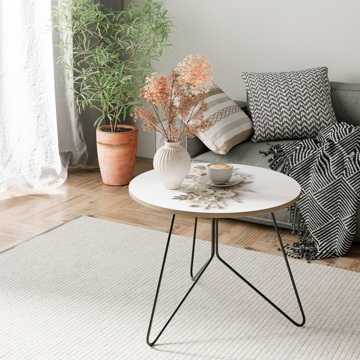 BLUSHING BOUQUET Coffee Table