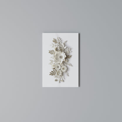 BLUSHING BOUQUET Vertical Canvas Print