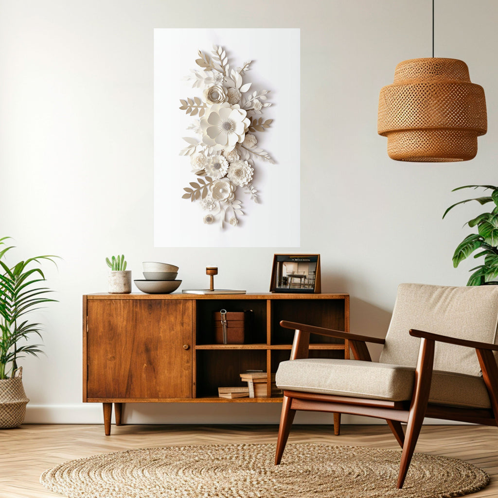 Affiche verticale autocollante « BLUSHING BOUQUET »