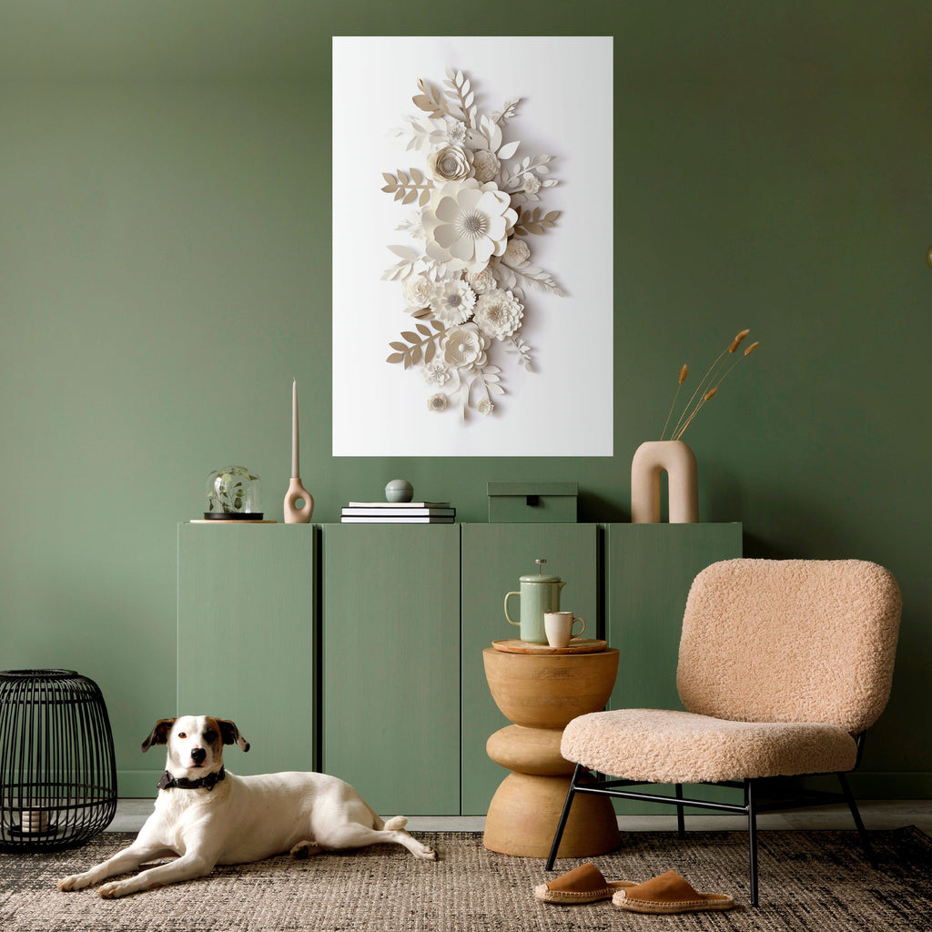 Affiche verticale autocollante « BLUSHING BOUQUET »