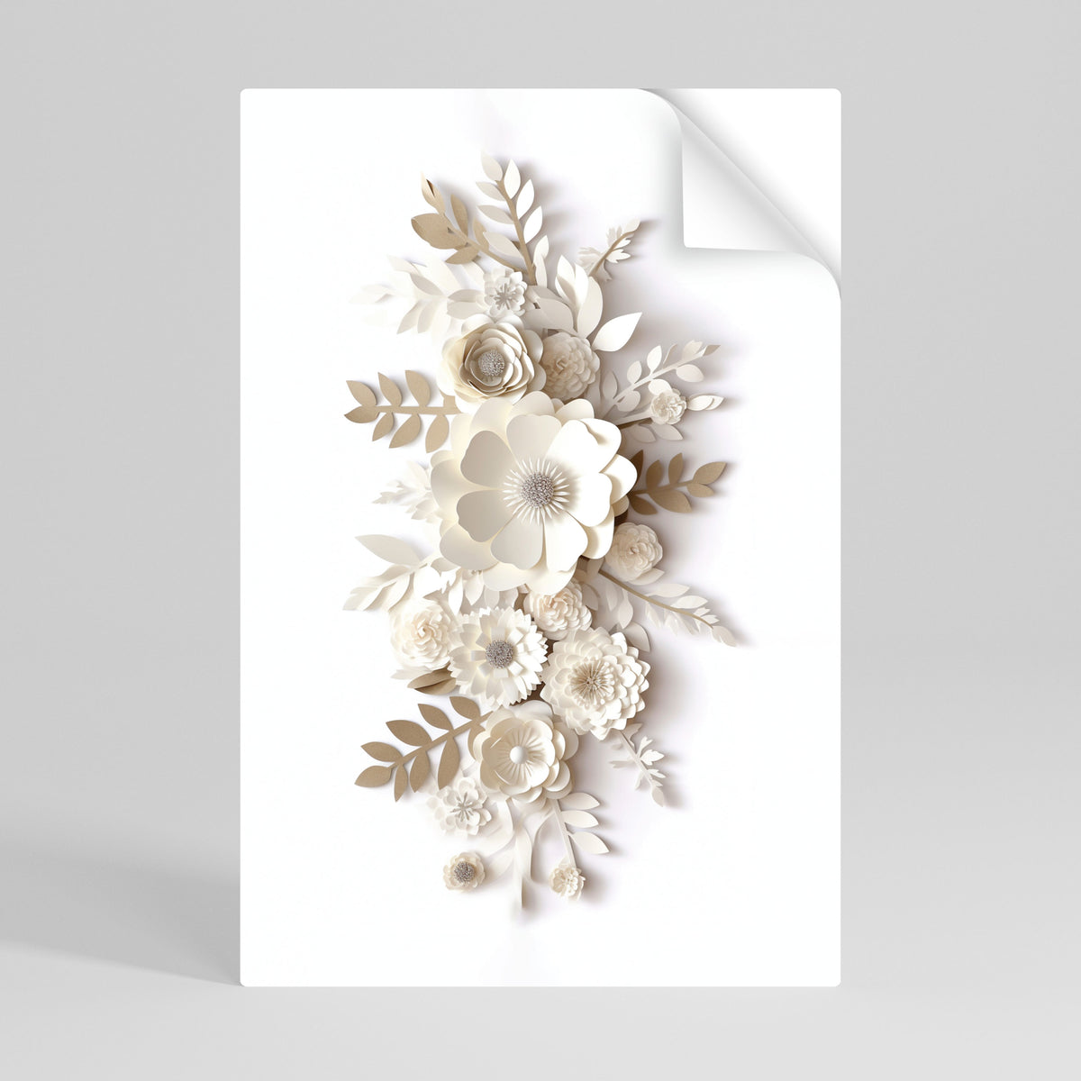BLUSHING BOUQUET Peel and Stick Vertical Poster