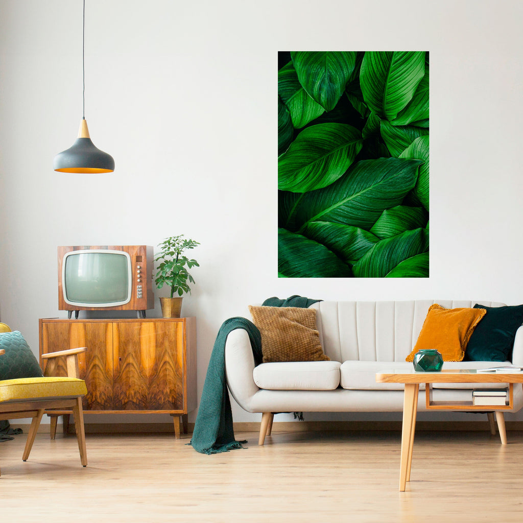 VIBRANT LEAFY EMBRACE Peel and Stick Vertical Poster