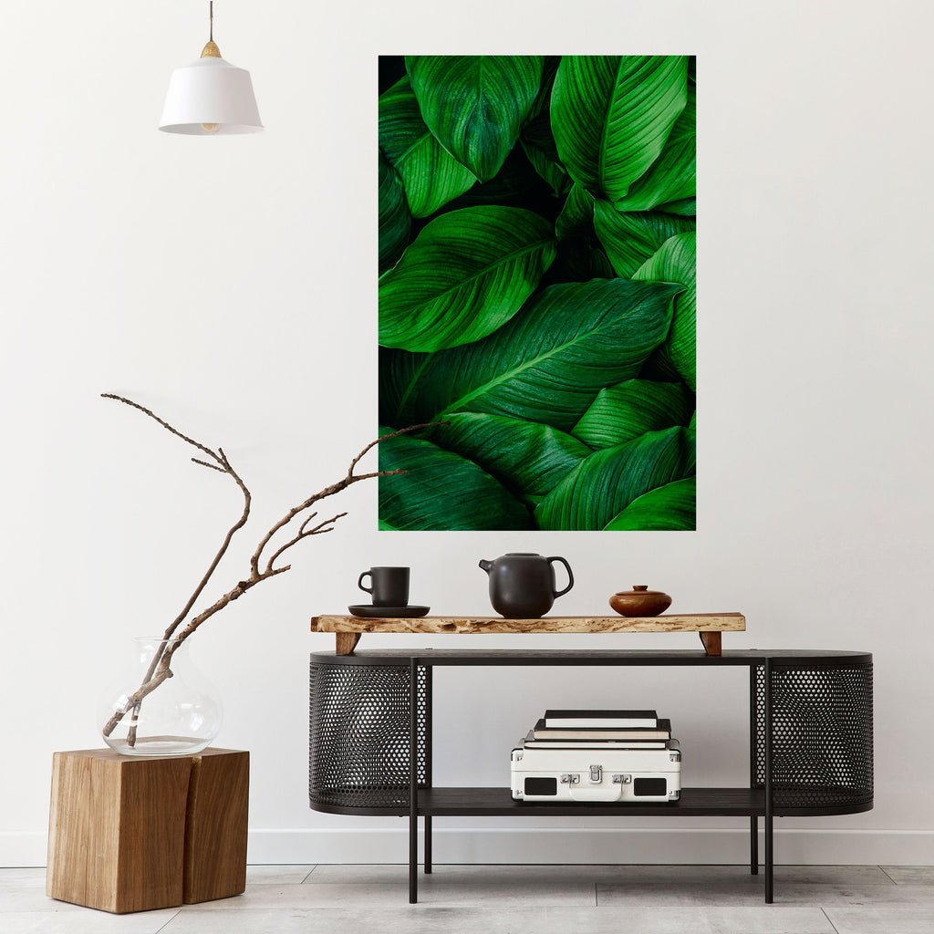 VIBRANT LEAFY EMBRACE Peel and Stick Vertical Poster