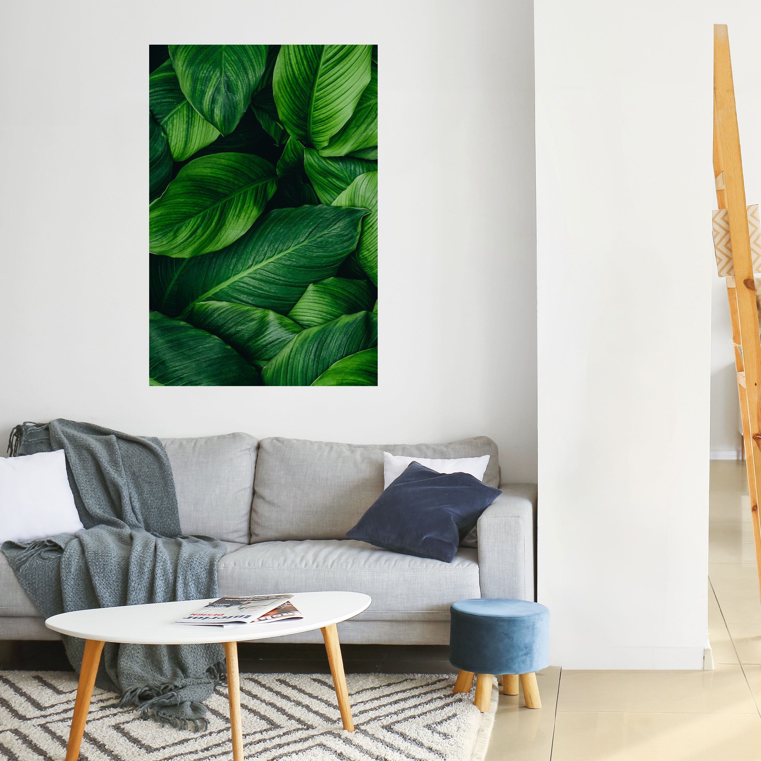 Affiche verticale autocollante « Étreinte feuillue vibrante »