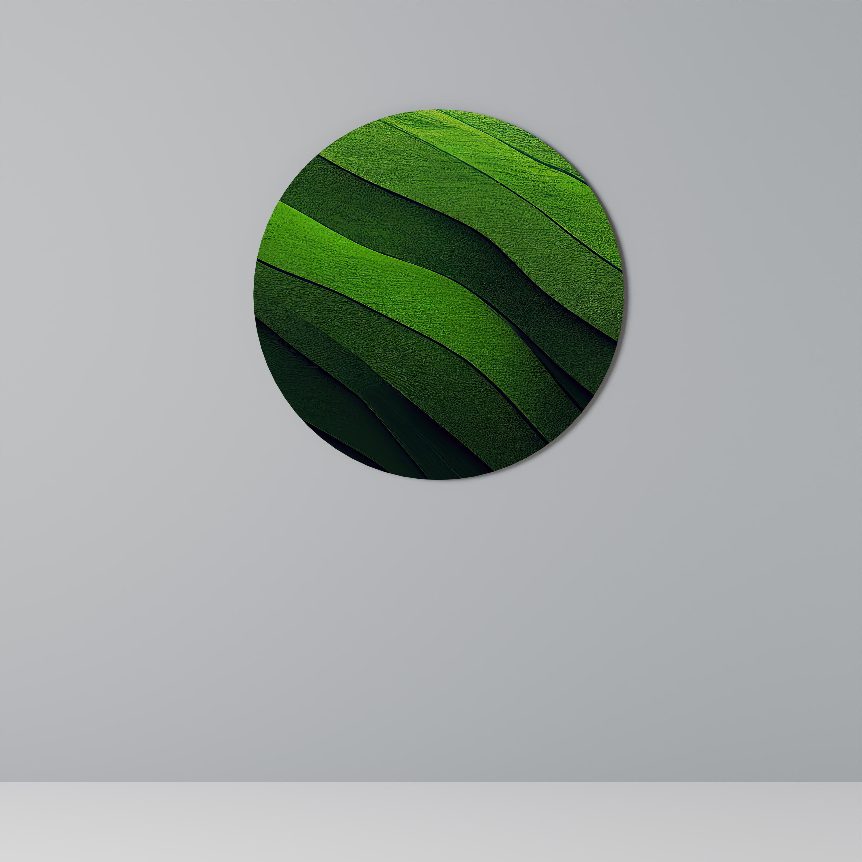 Art mural rond FRESH LANDSCAPE