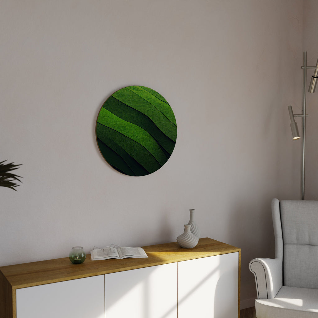 Art mural rond FRESH LANDSCAPE