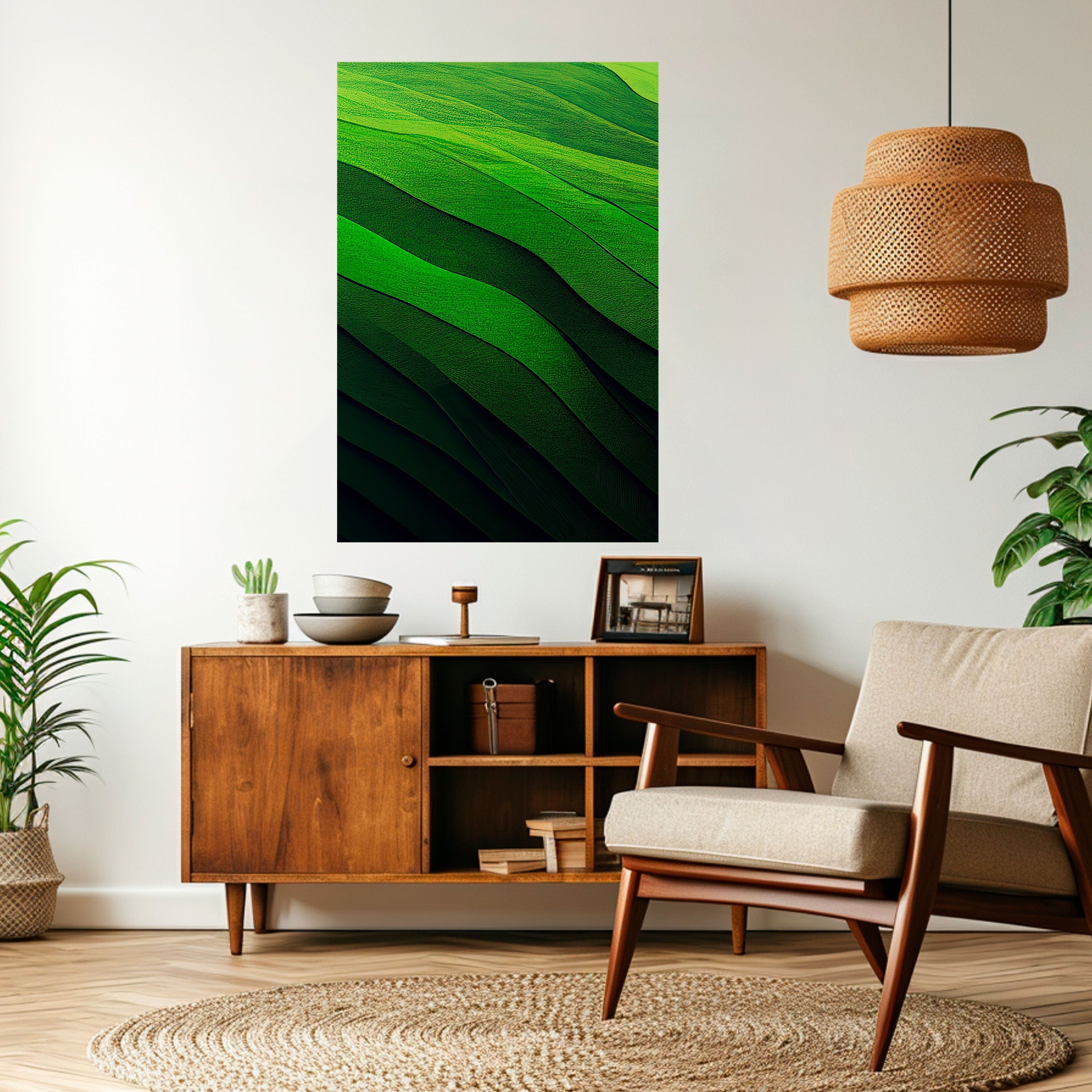 Affiche verticale autocollante « Paysage frais »