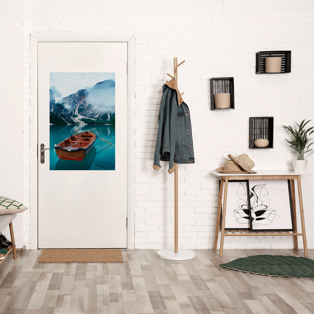 FOGGY MOUNTAIN OASIS Peel and Stick Vertical Poster